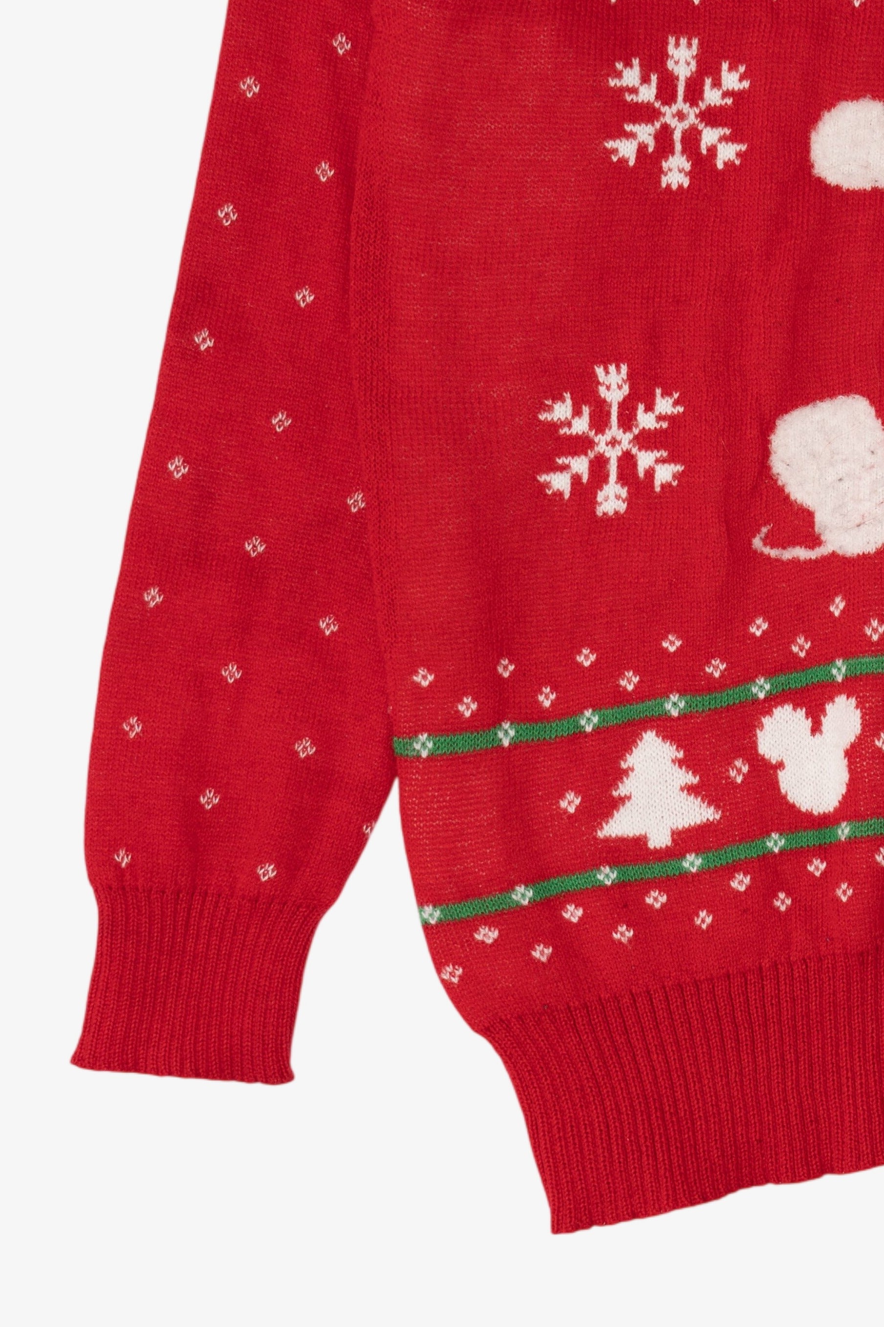 Red Disney Mickey Mouse Ugly Christmas Pullover (2010s)