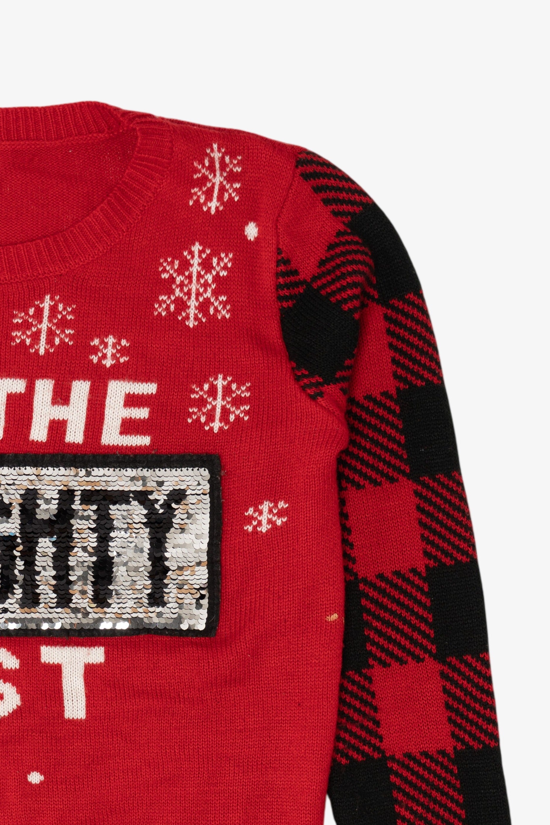 Red "I'm On The Naughty/Nice List" Ugly Christmas Pullover (2010s)