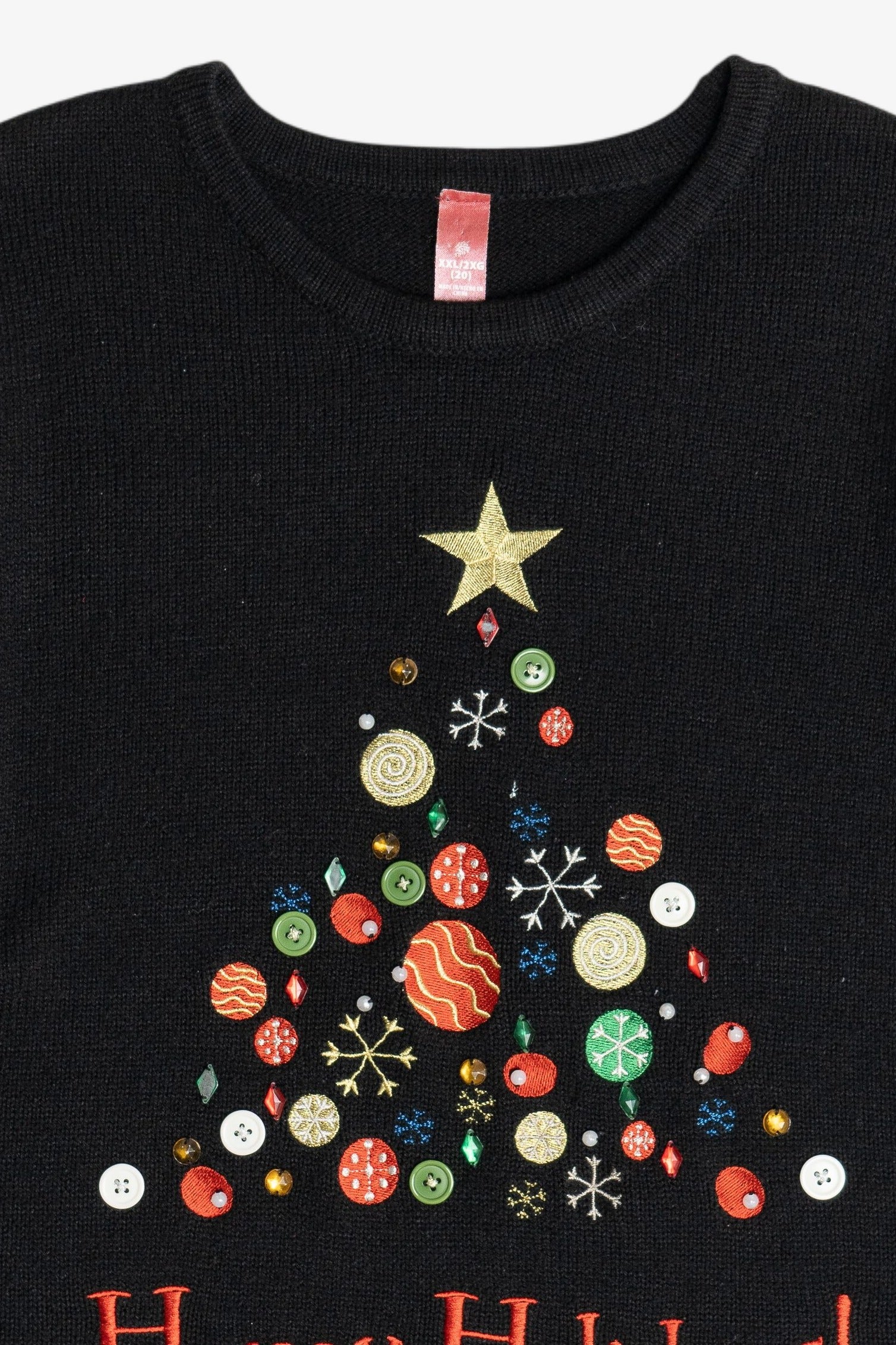 Vintage "Happy Holidays!" Ugly Christmas Sweater (2000s)