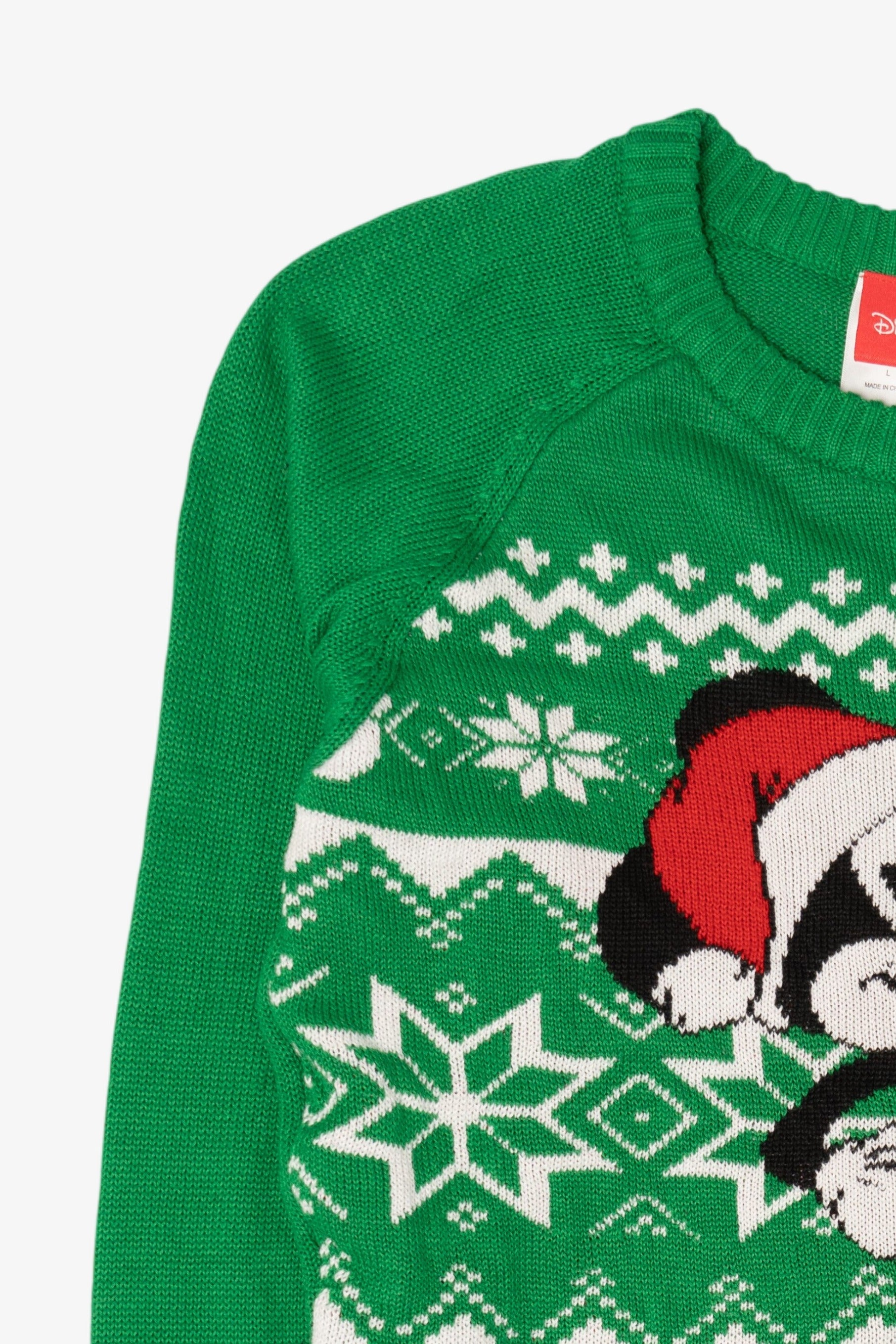Green Disney Mickey Mouse Ugly Christmas Pullover (2010s)