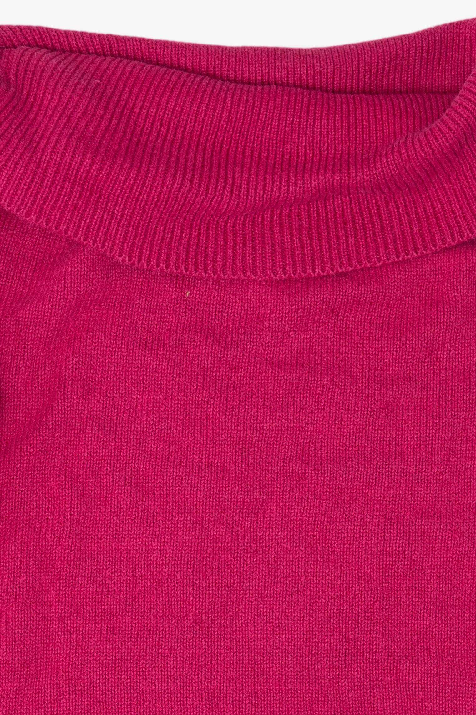 Vintage Hot Pink B.P Design Tree Ugly Christmas Pullover (1990s)