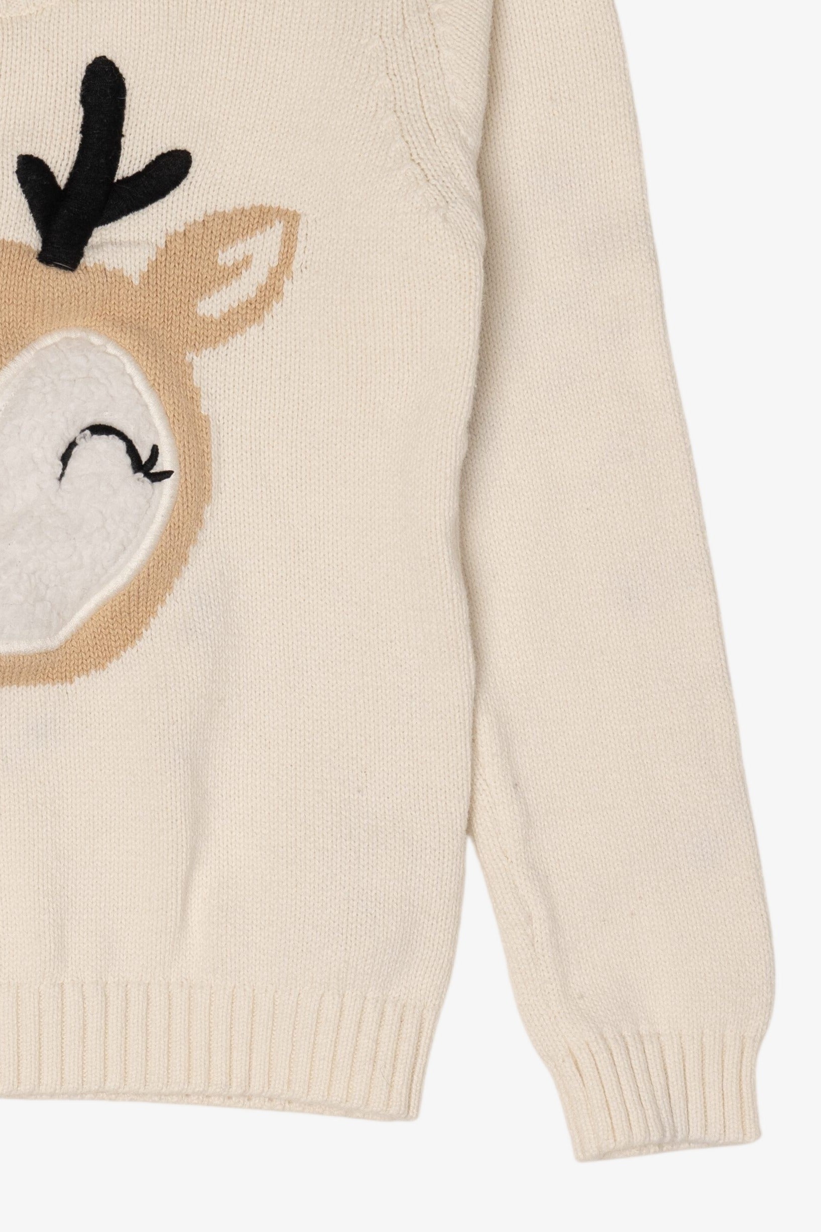 Kids Cute Reindeer Ugly Christmas Pullover (2020s)