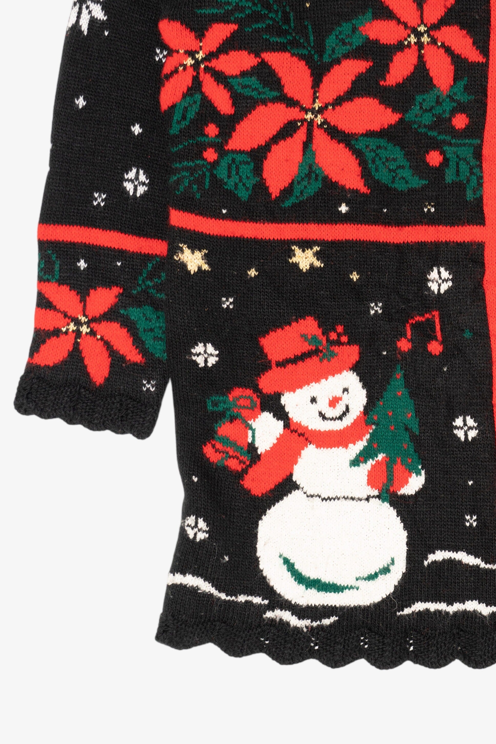 Vintage Black Nutcracker Ugly Christmas Pullover (1990s)