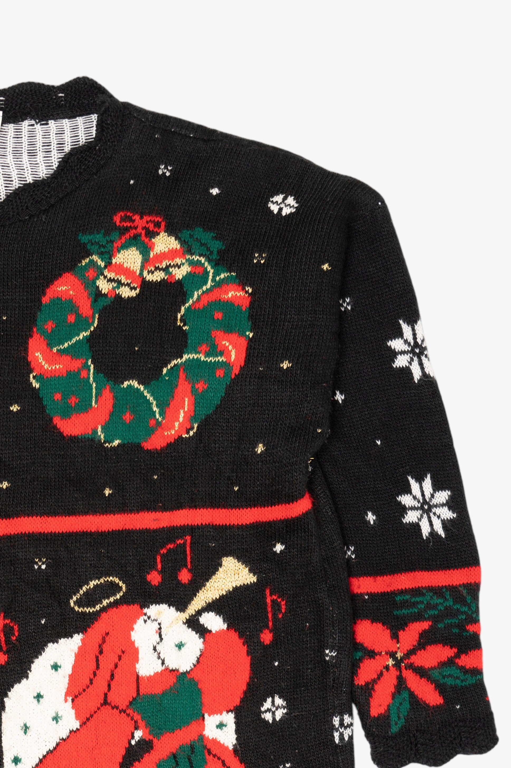 Vintage Black Nutcracker Ugly Christmas Pullover (1990s)