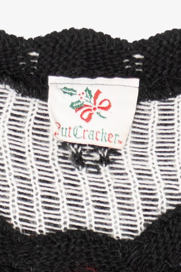 Vintage Black Nutcracker Ugly Christmas Pullover (1990s)
