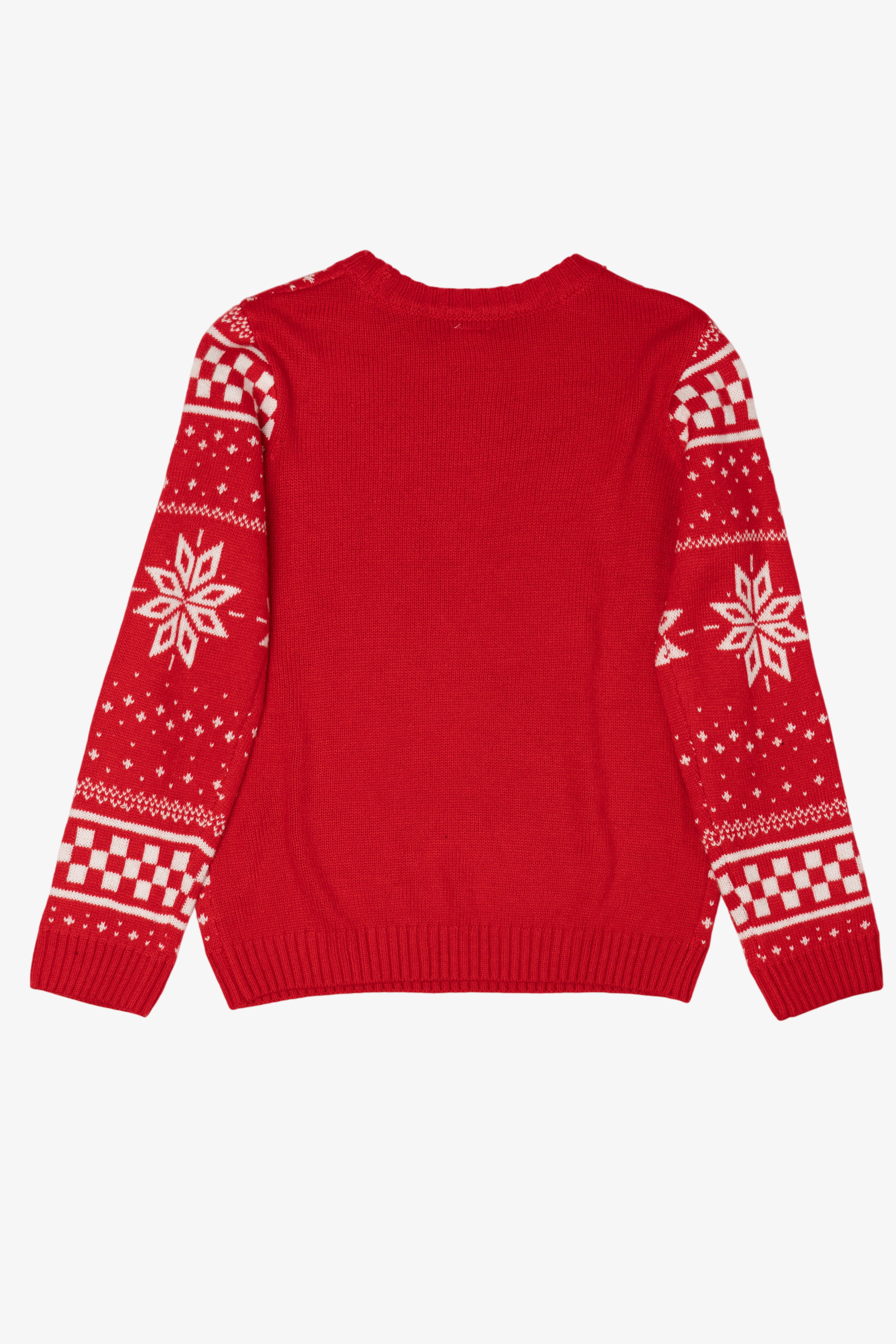Red Smiley Face Santa Ugly Christmas Pullover (2010s)