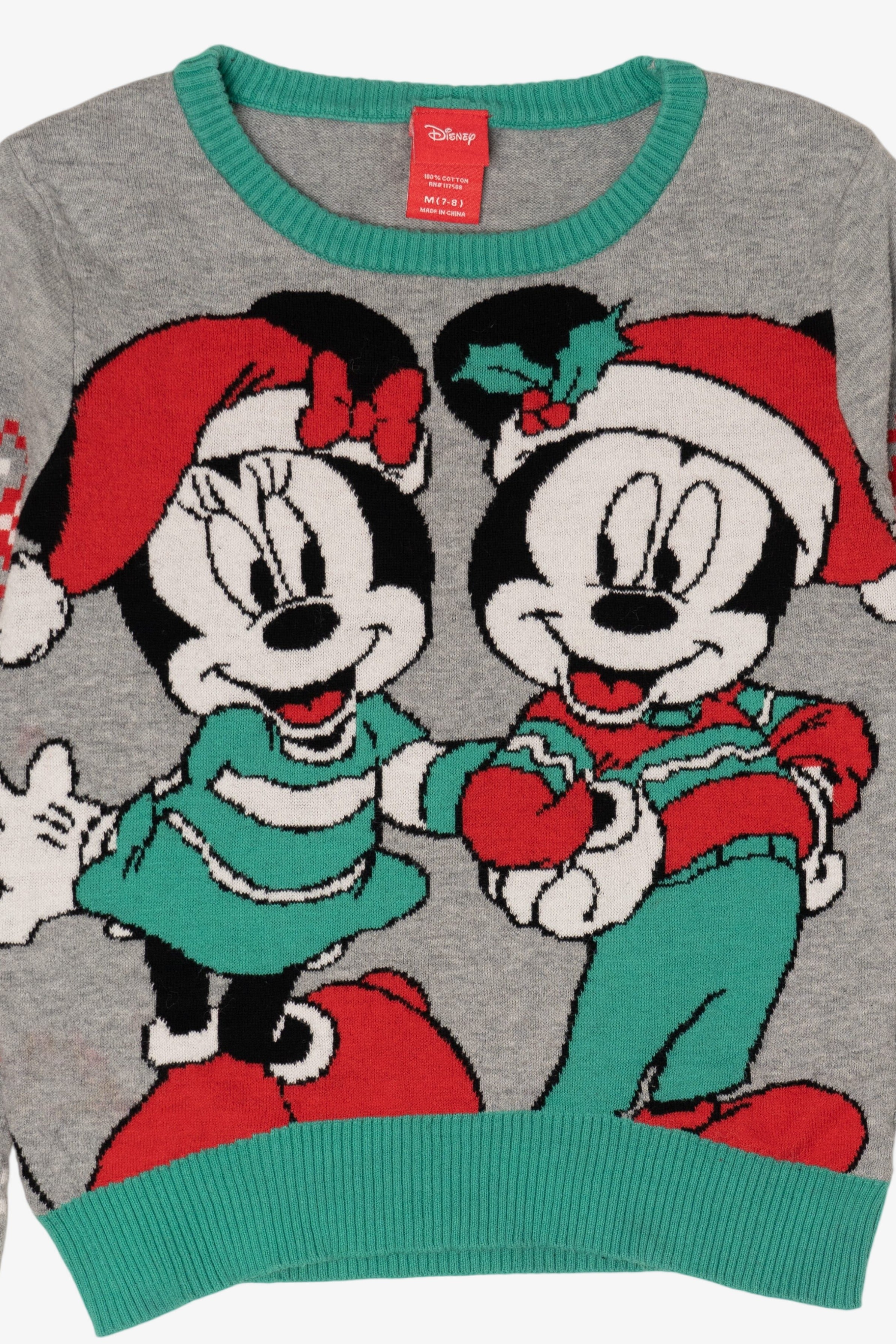 Kids Mickey And Minnie Mouse Disney Ugly Christmas Pullover (2010s)