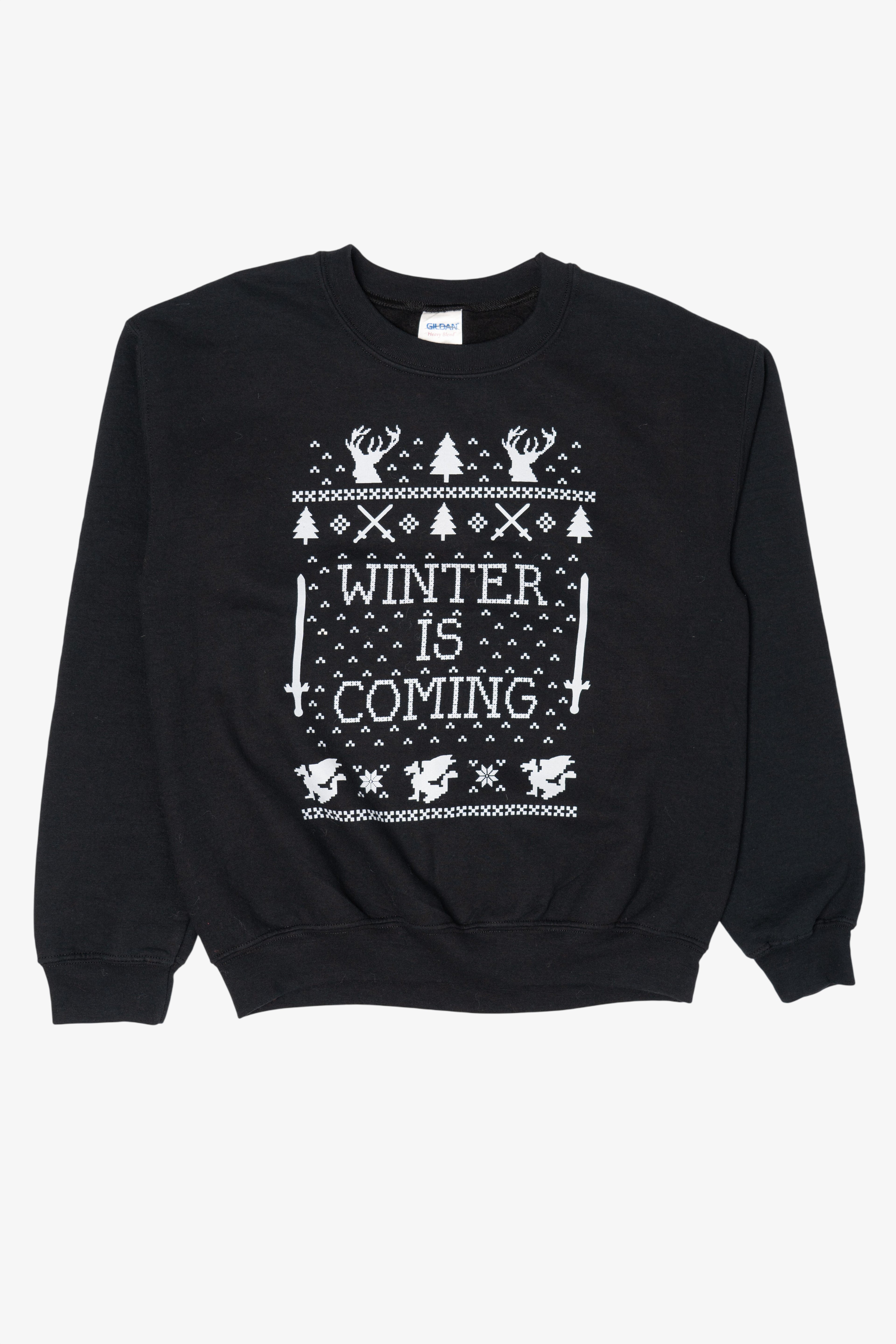 Game Of Thrones "Winter Is Coming" Ugly Christmas Sweatshirt (2010s)