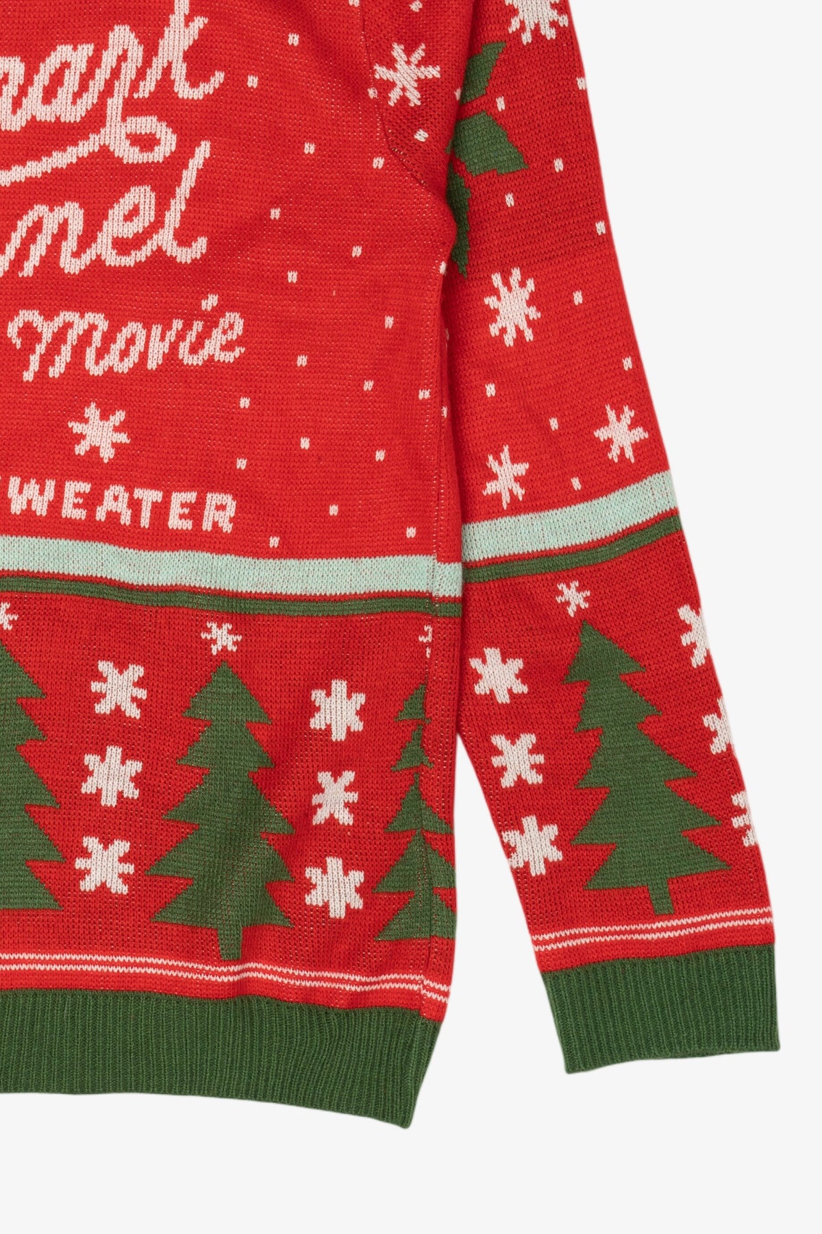 Red "This Is My Hallmark Channel Movie Watching Sweater" Ugly Christmas Pullover (2010s)