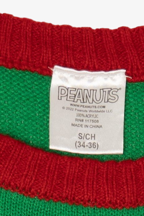 Green Peanuts Snoopy Ugly Christmas Pullover (2020s)