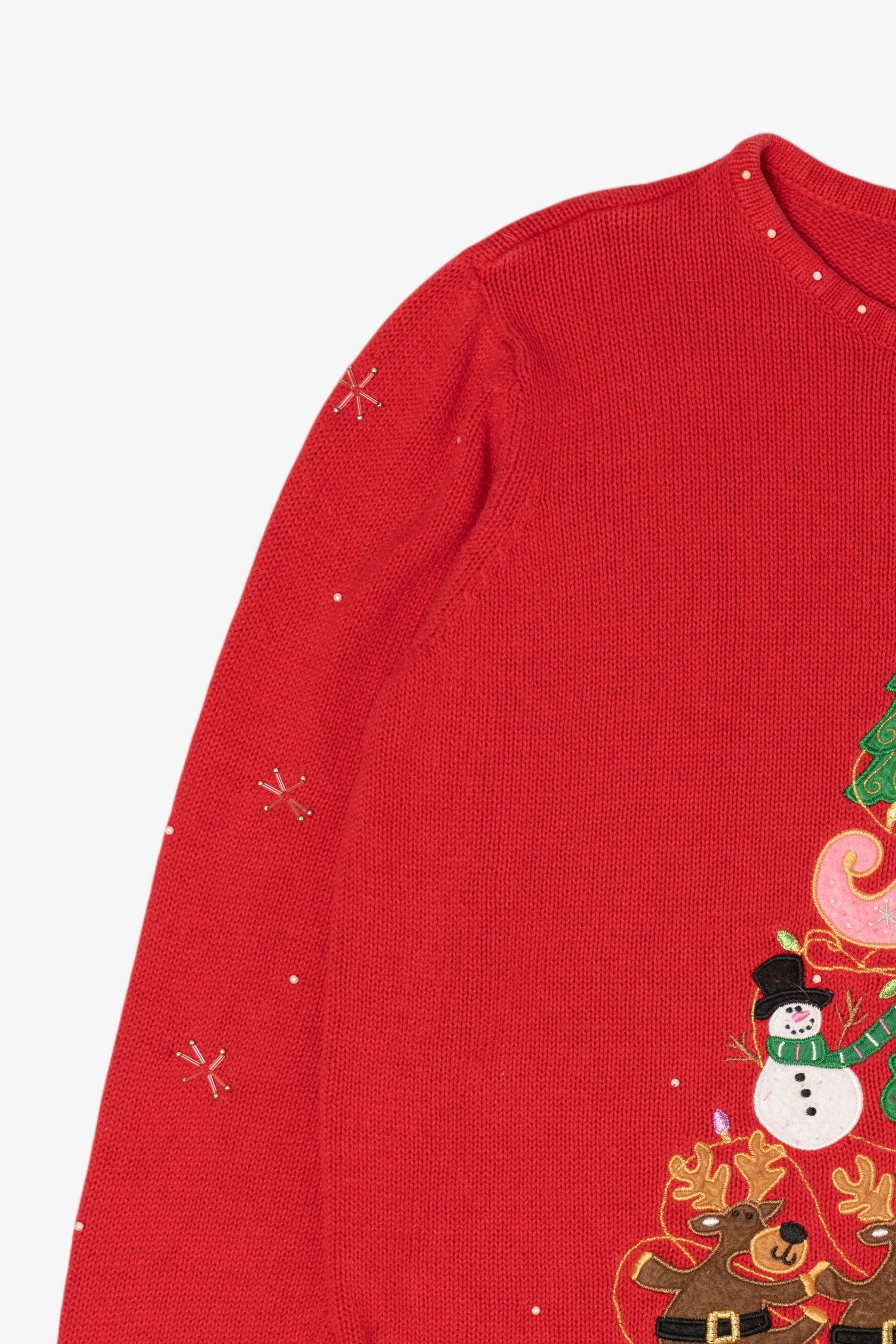 Vintage Red Basic Editions Ugly Christmas Pullover (2000s)