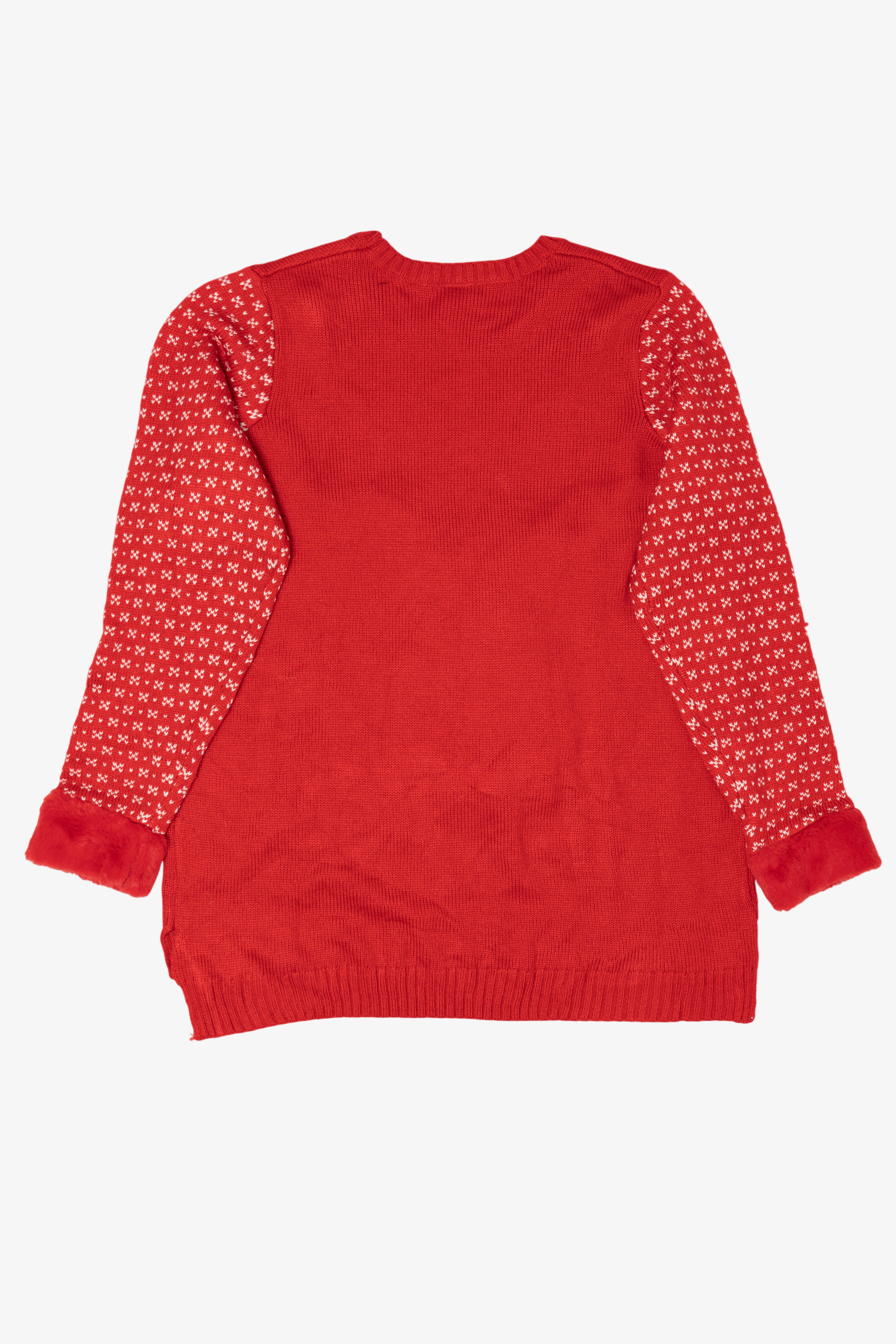Red Holiday Time Bulldog Ugly Christmas Pullover (2010s)