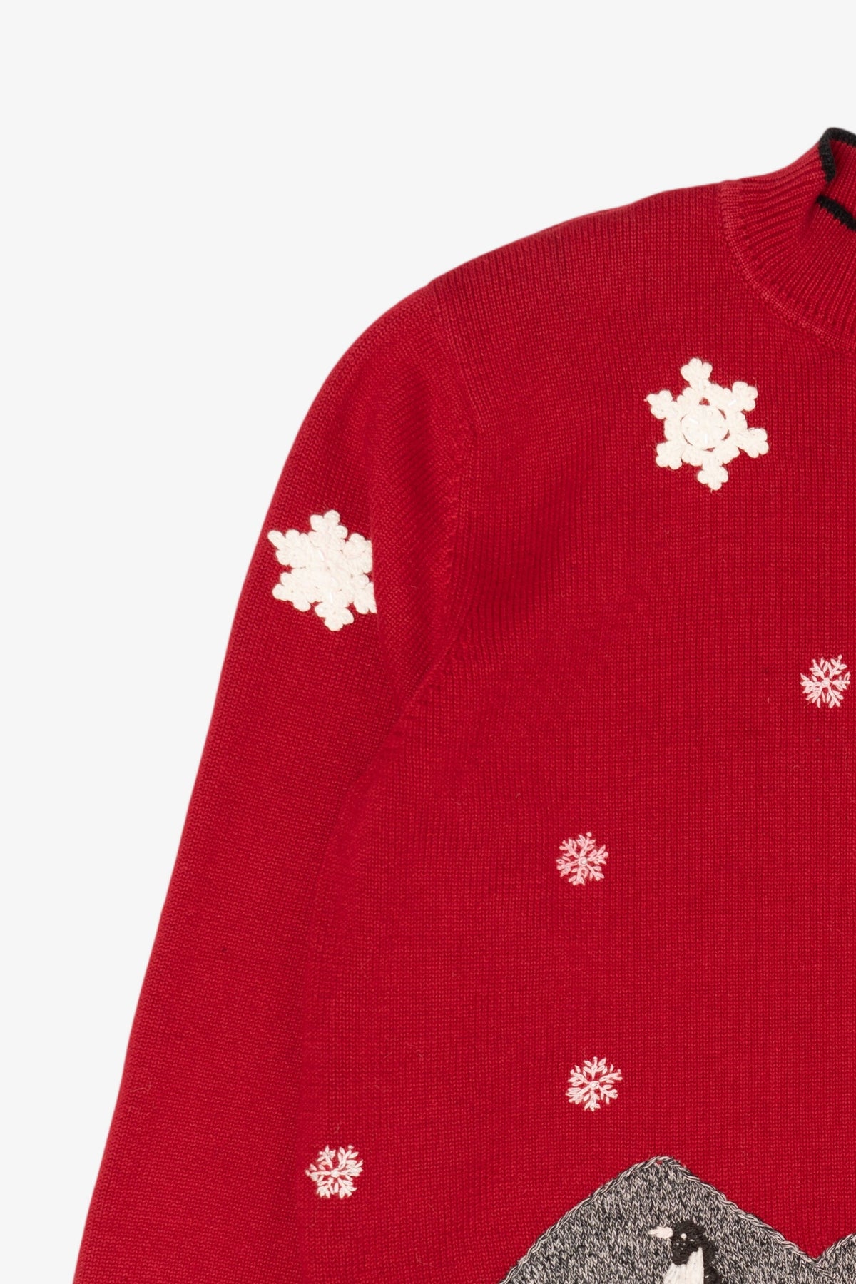 Vintage Red Alfred Dunner Penguin Ugly Christmas Pullover (2000s)