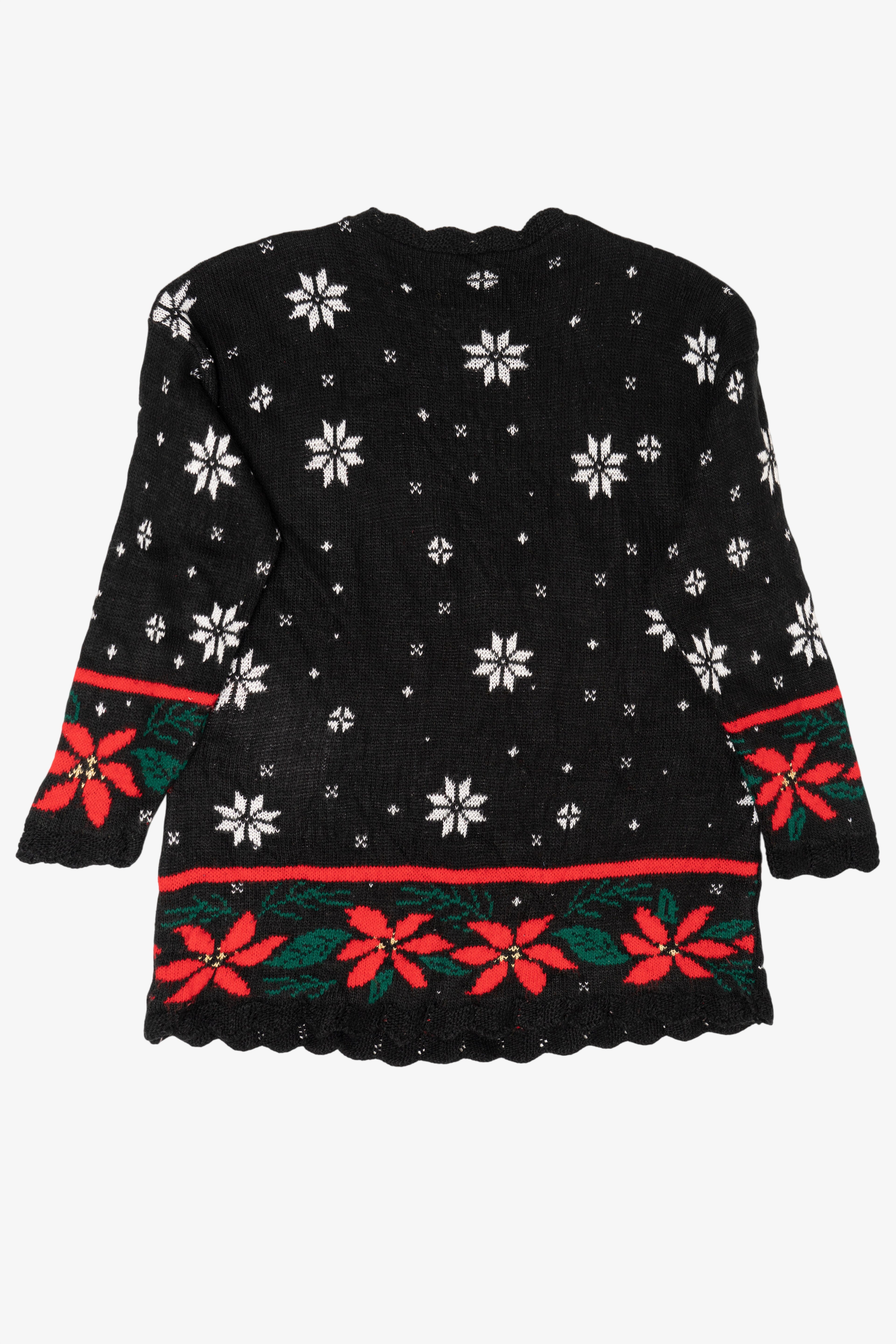 Vintage Black Ugly Christmas Pullover (1980s)