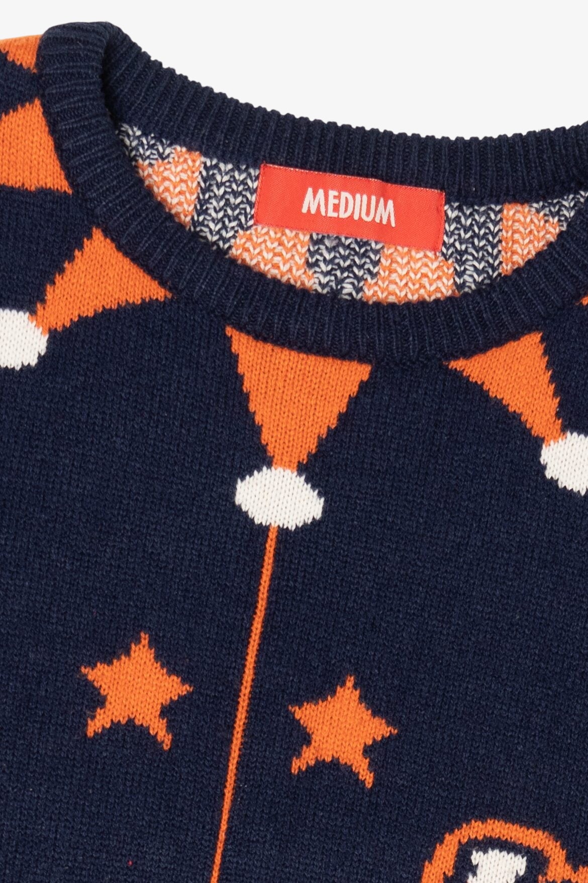 Navy Blue "Merry Christmas From The B&M Elves" Ugly Christmas Sweater (2010s)