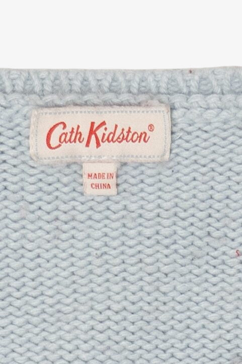 Light Blue Cath Kidston Santa Ugly Christmas Pullover (2010s)