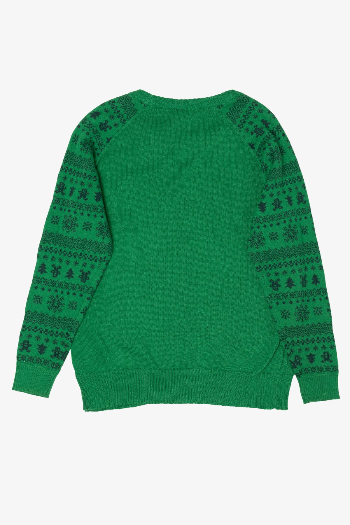 Green "Oh Snap!" Gingerbread Ugly Christmas Pullover (2010s)