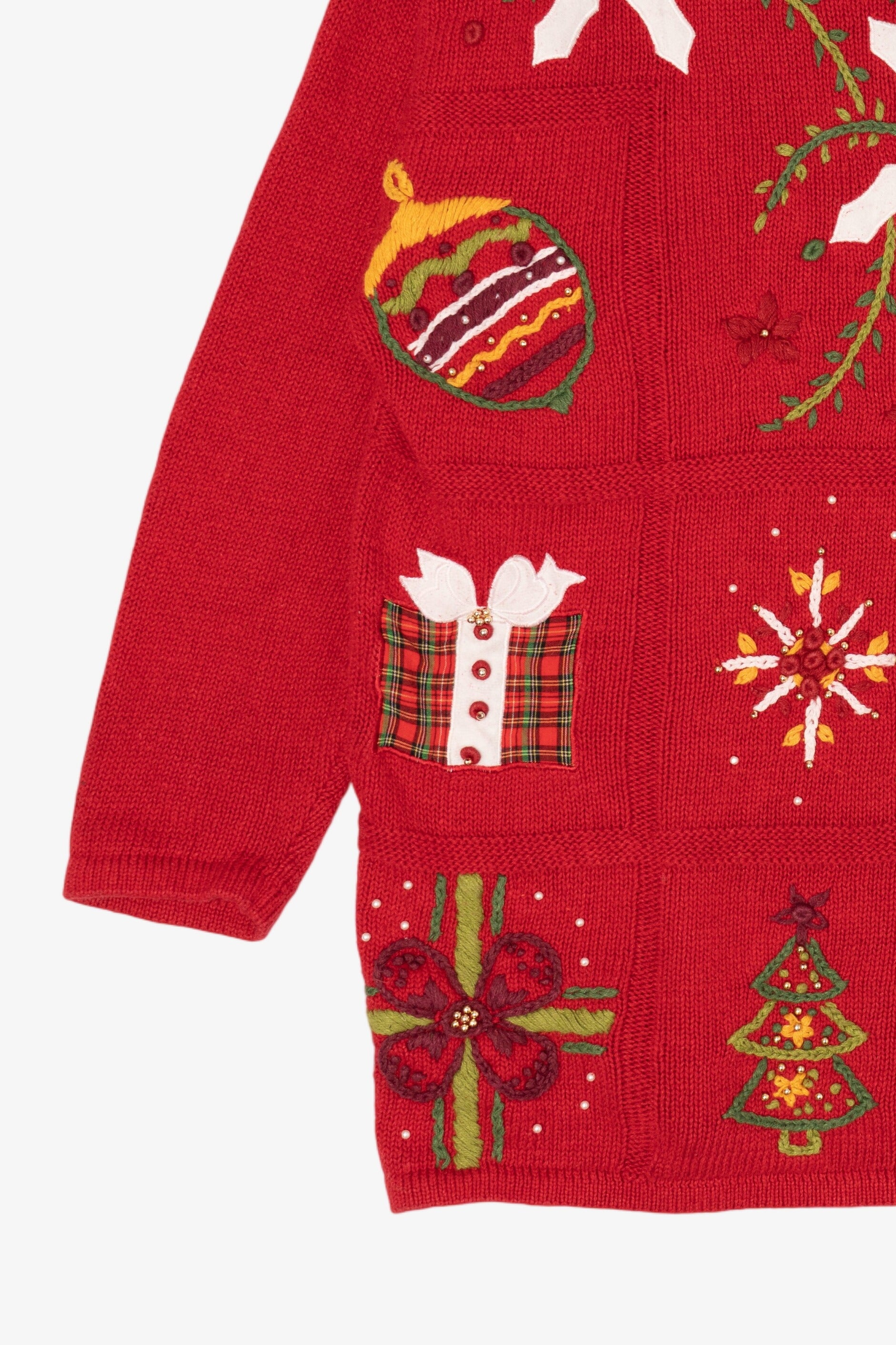 Vintage Red Kathie Lee Ugly Christmas Pullover (1990s)