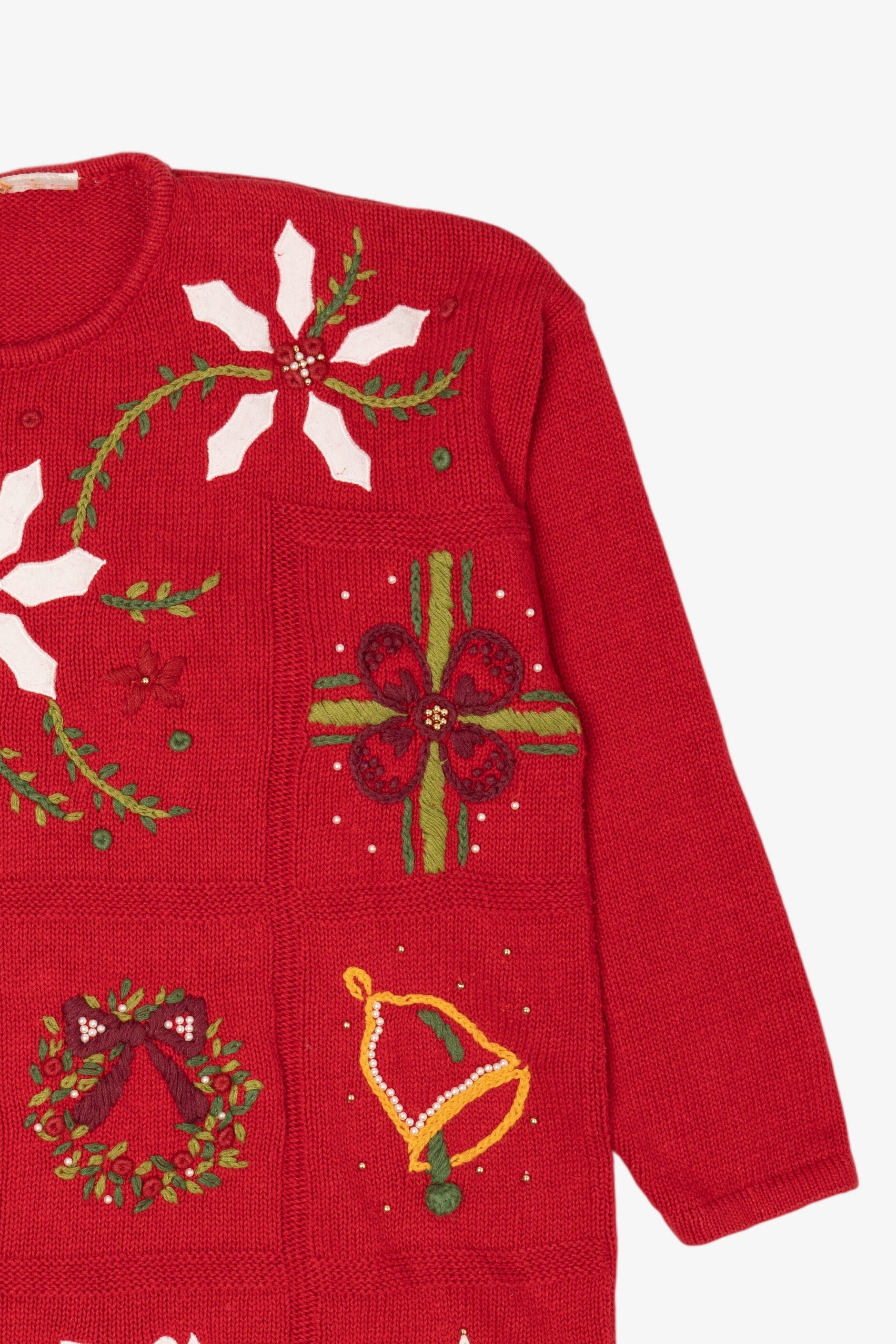 Vintage Red Kathie Lee Ugly Christmas Pullover (1990s)