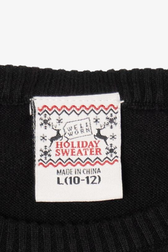 Kids "Merry And Bright" Ugly Christmas Pullover (2010s)