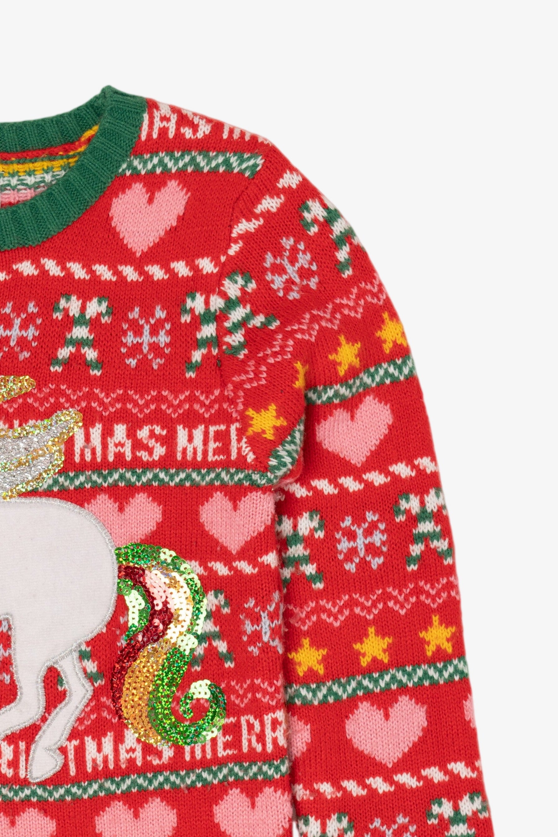 Kids Unicorn Ugly Christmas Pullover (2010s)