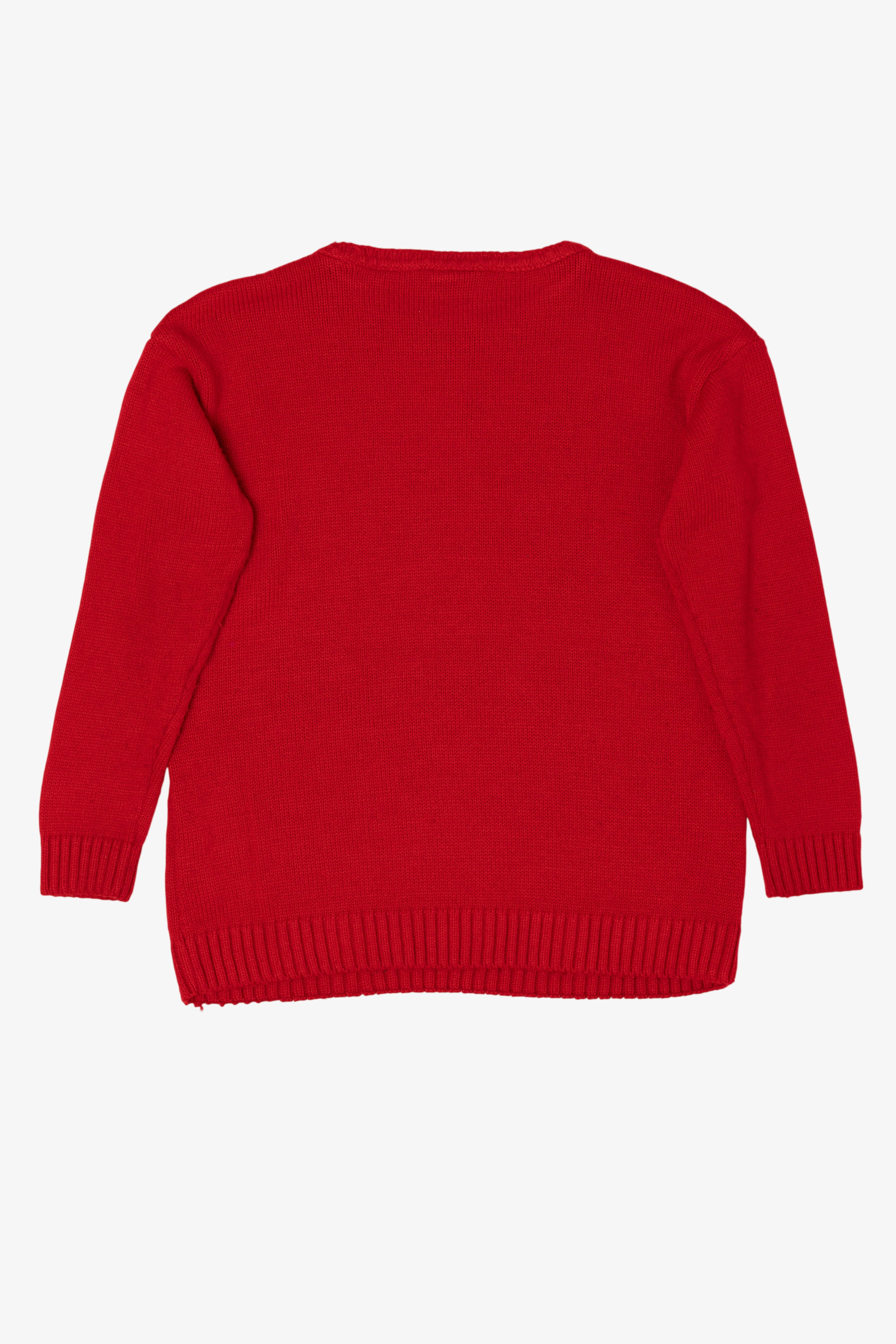 Kids Red "All I Want For Christmas Is..." Ugly Christmas Pullover (2020s)