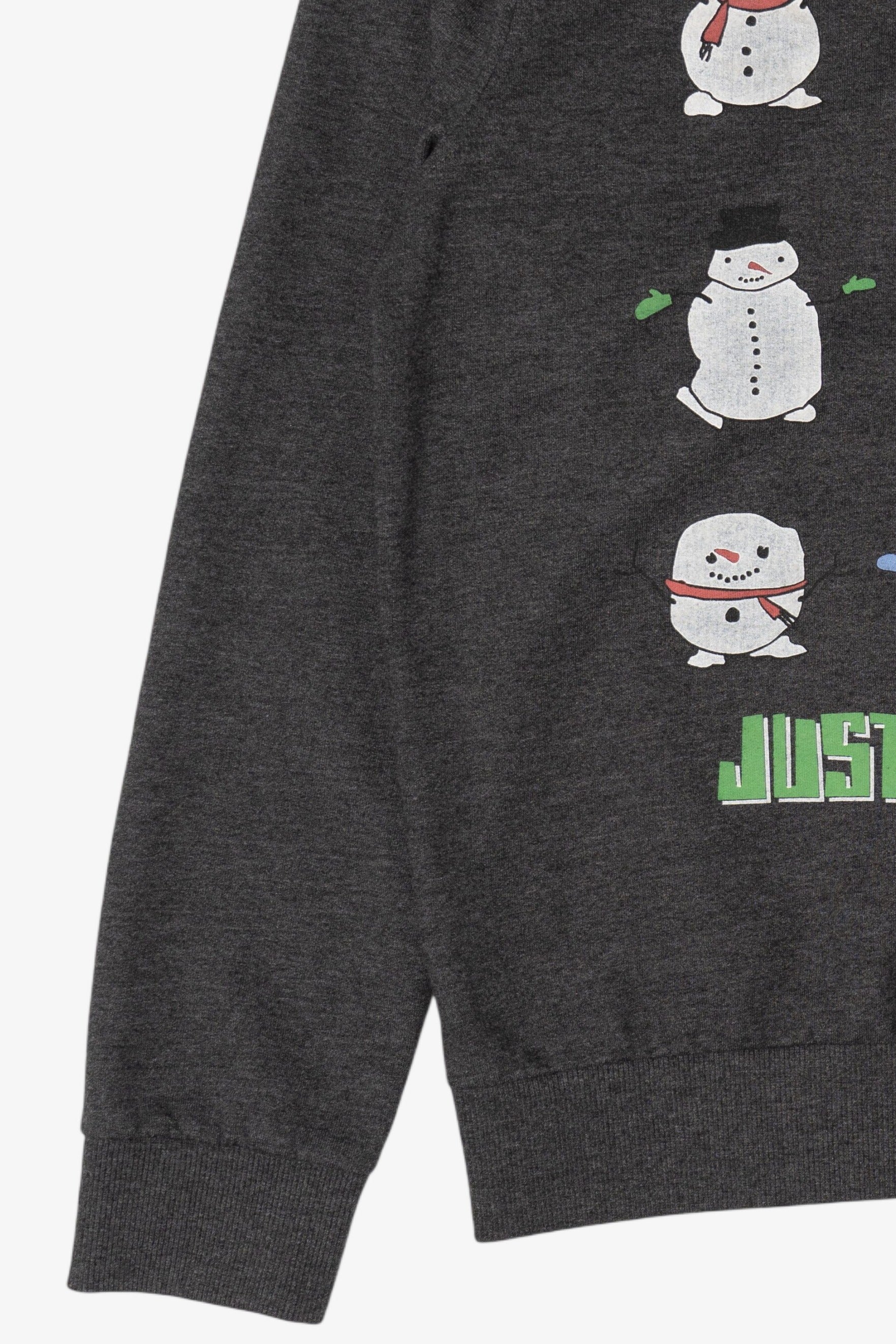 Charcoal Next Snowmen "Just Chillin" Ugly Christmas Sweatshirt (2020s)