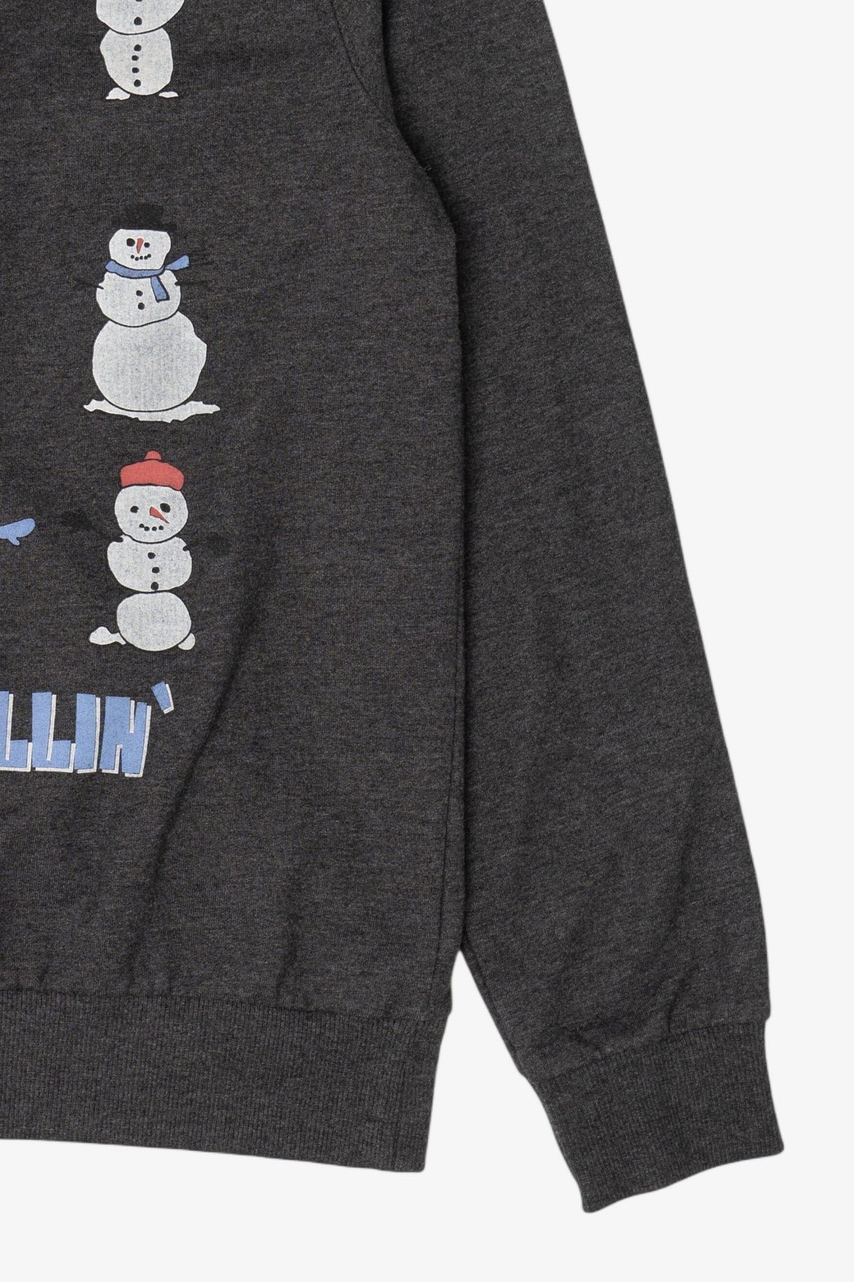 Charcoal Next Snowmen "Just Chillin" Ugly Christmas Sweatshirt (2020s)