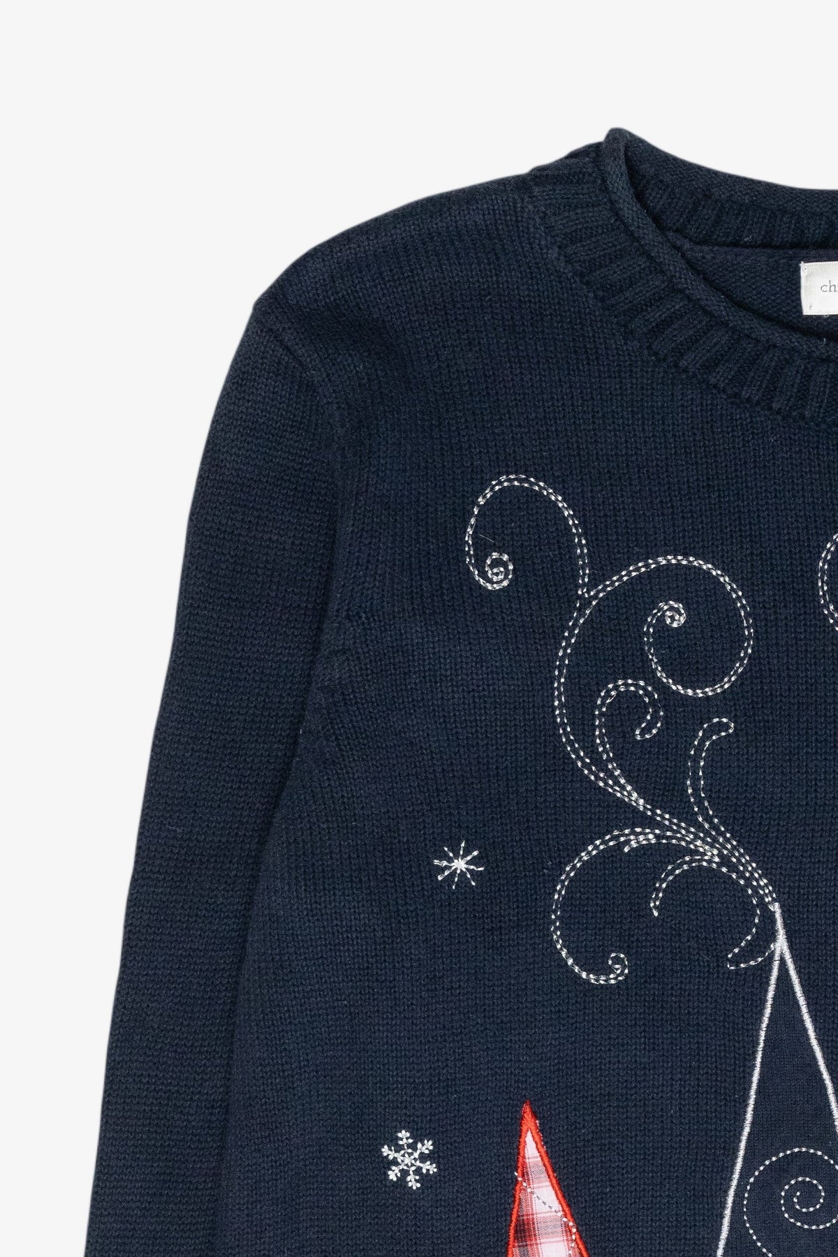 Skiing Snowman Vintage Ugly Christmas Sweater (2000s)