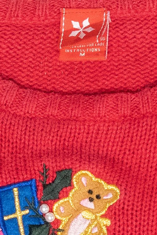 Kids Size Ice Skate Vintage Ugly Christmas Sweater (2000s)