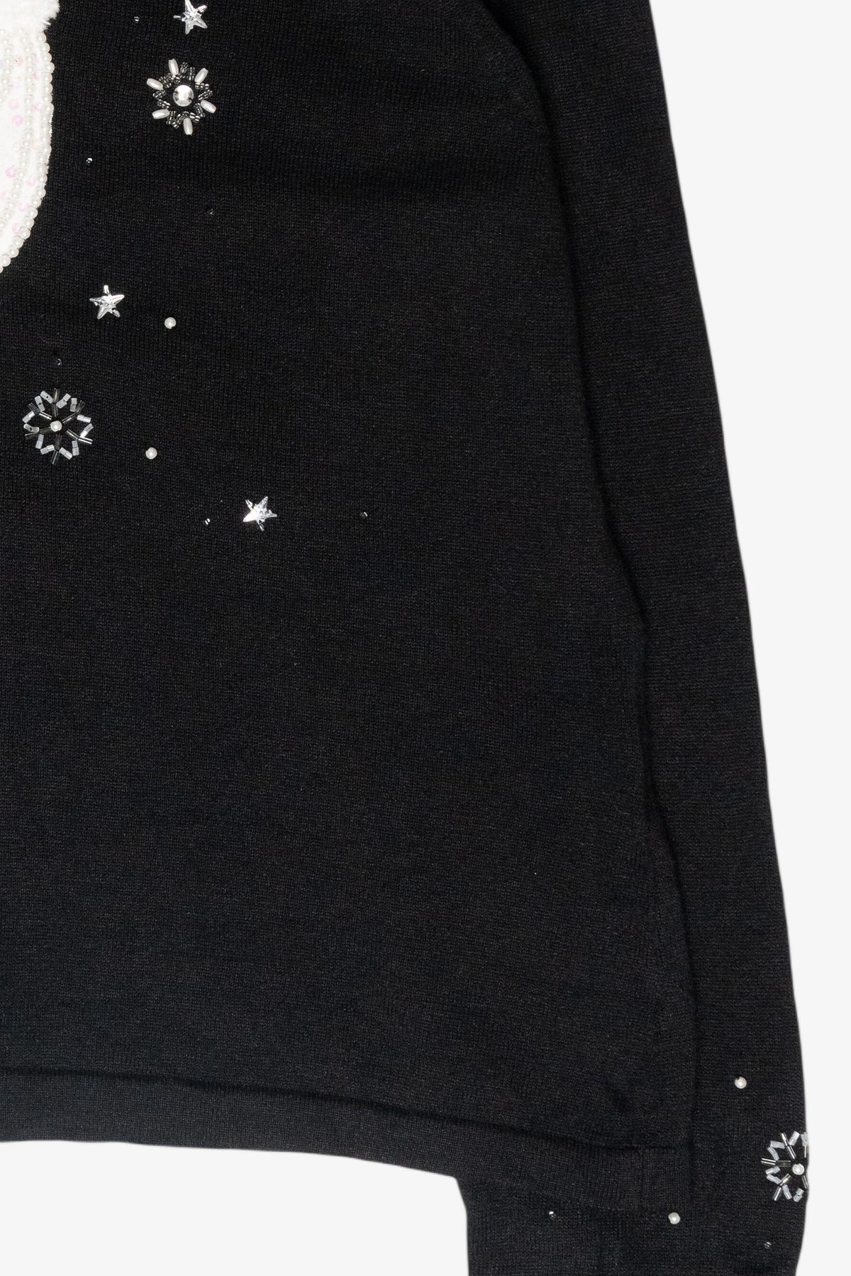 Santa Moon Vintage Ugly Christmas Pullover (1990s)