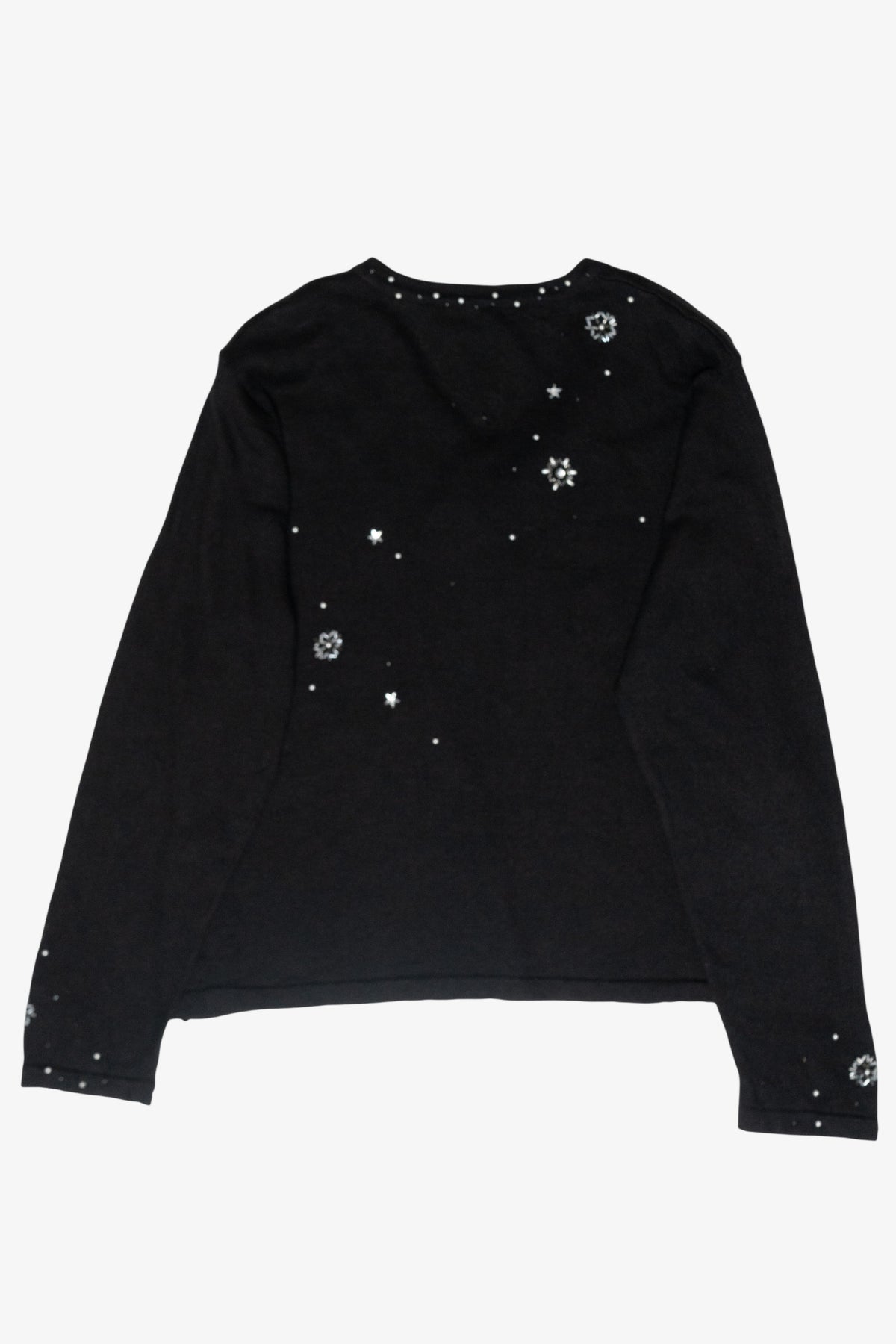 Santa Moon Vintage Ugly Christmas Pullover (1990s)