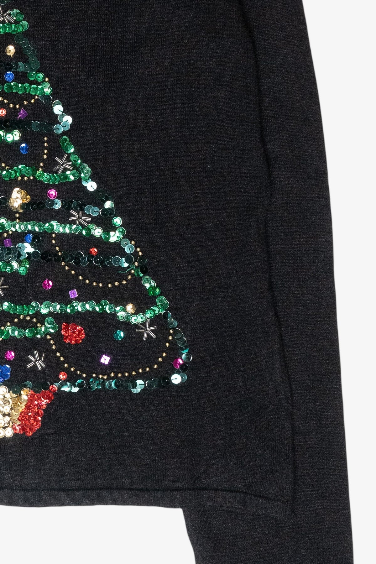 Sequin Tree Vintage Ugly Christmas Pullover (2000s)