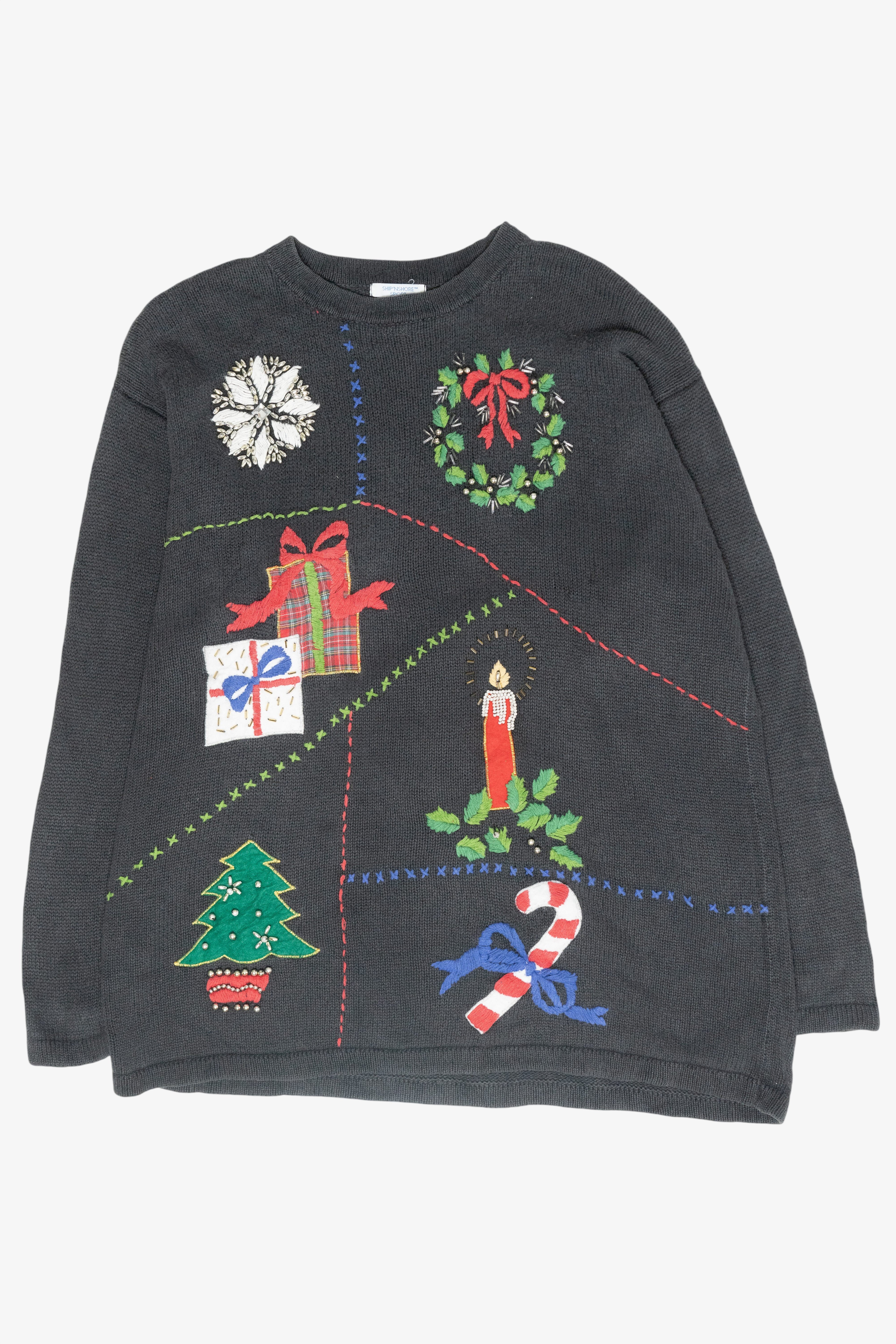 Icon Grid Vintage Ugly Christmas Sweater (1990s)