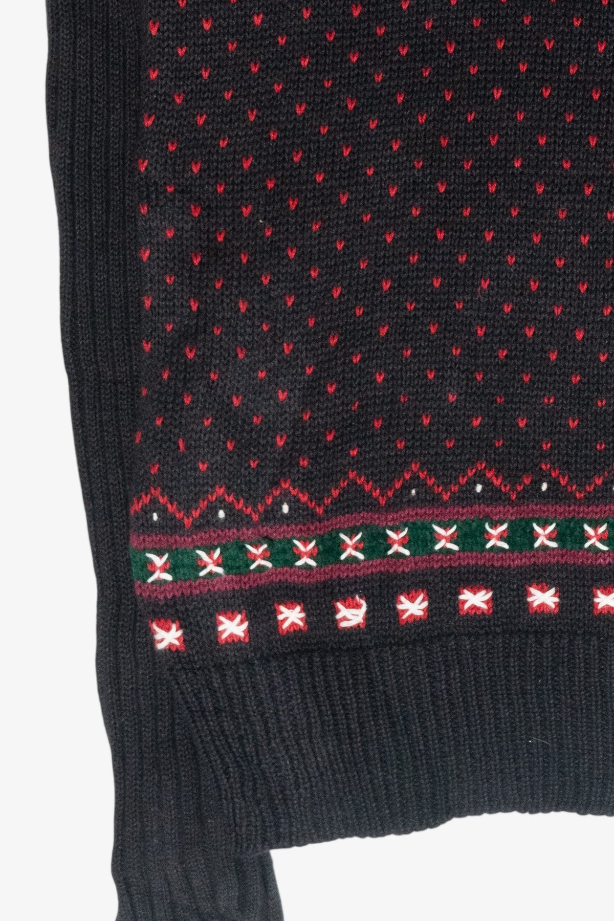 Trees Fair Isle Vintage Ugly Christmas Sweater (1990s)