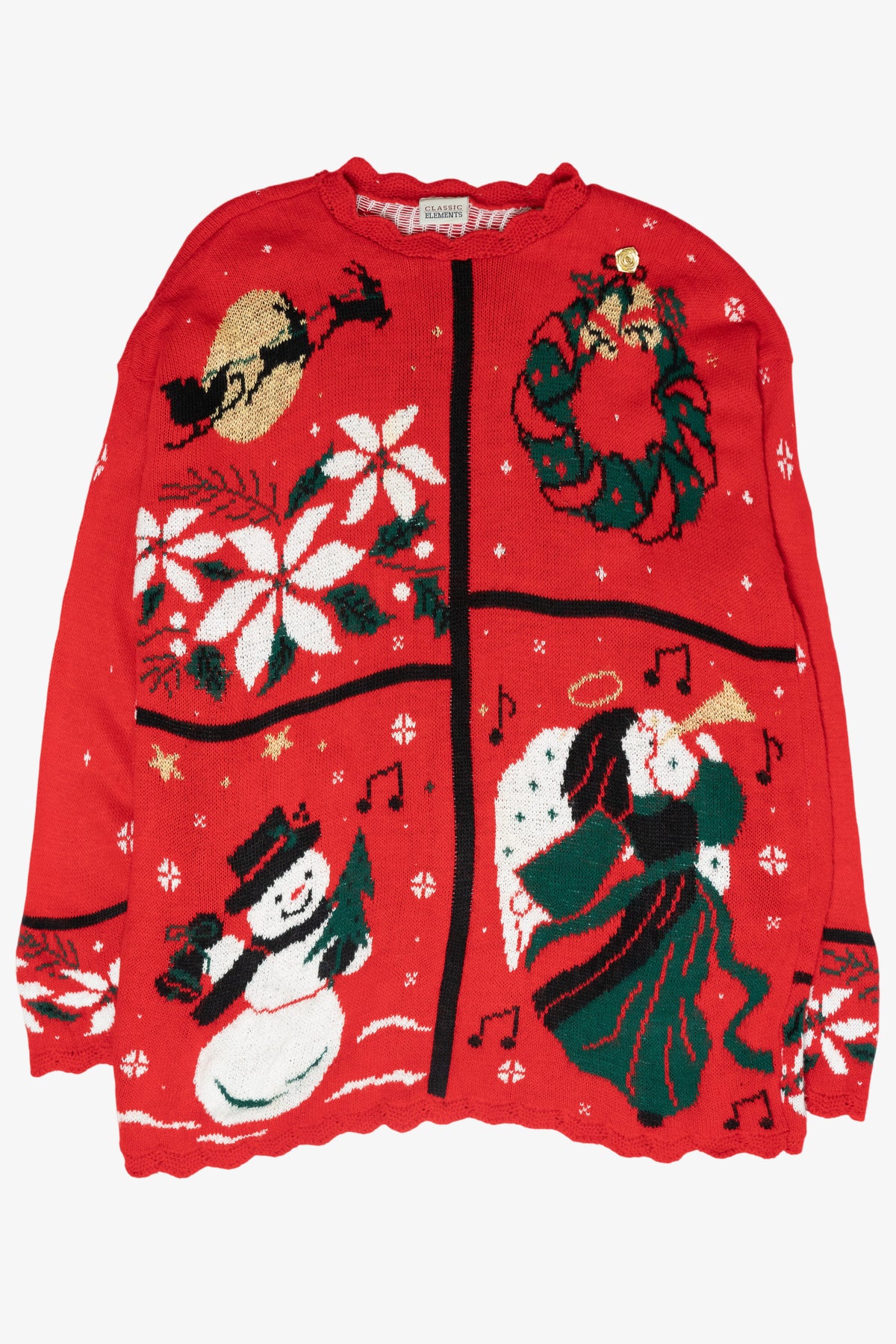 Icon Grid Vintage Ugly Christmas Sweater (1980s)