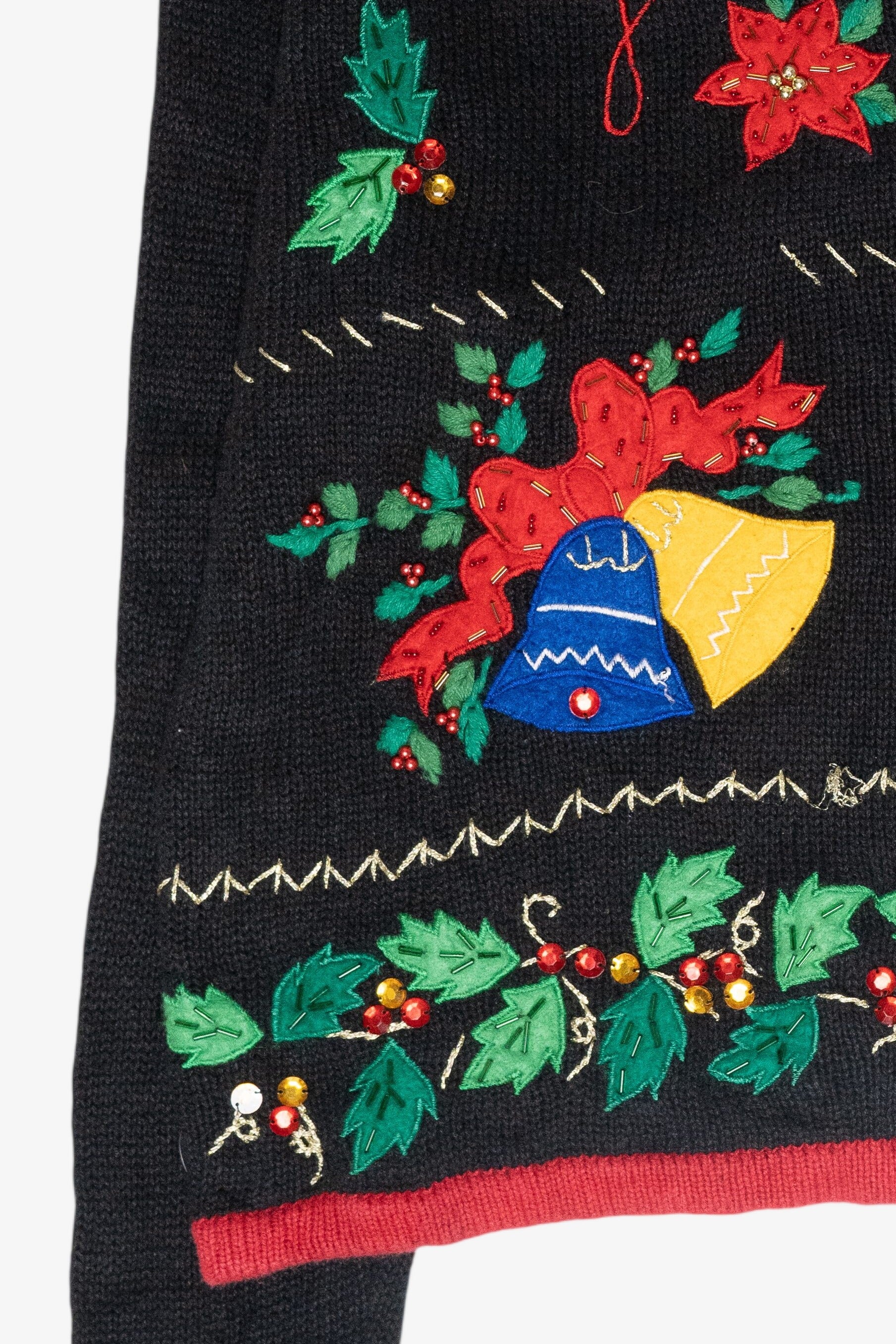 "Peace on Earth" Icons Vintage Ugly Christmas Sweater (1990s)