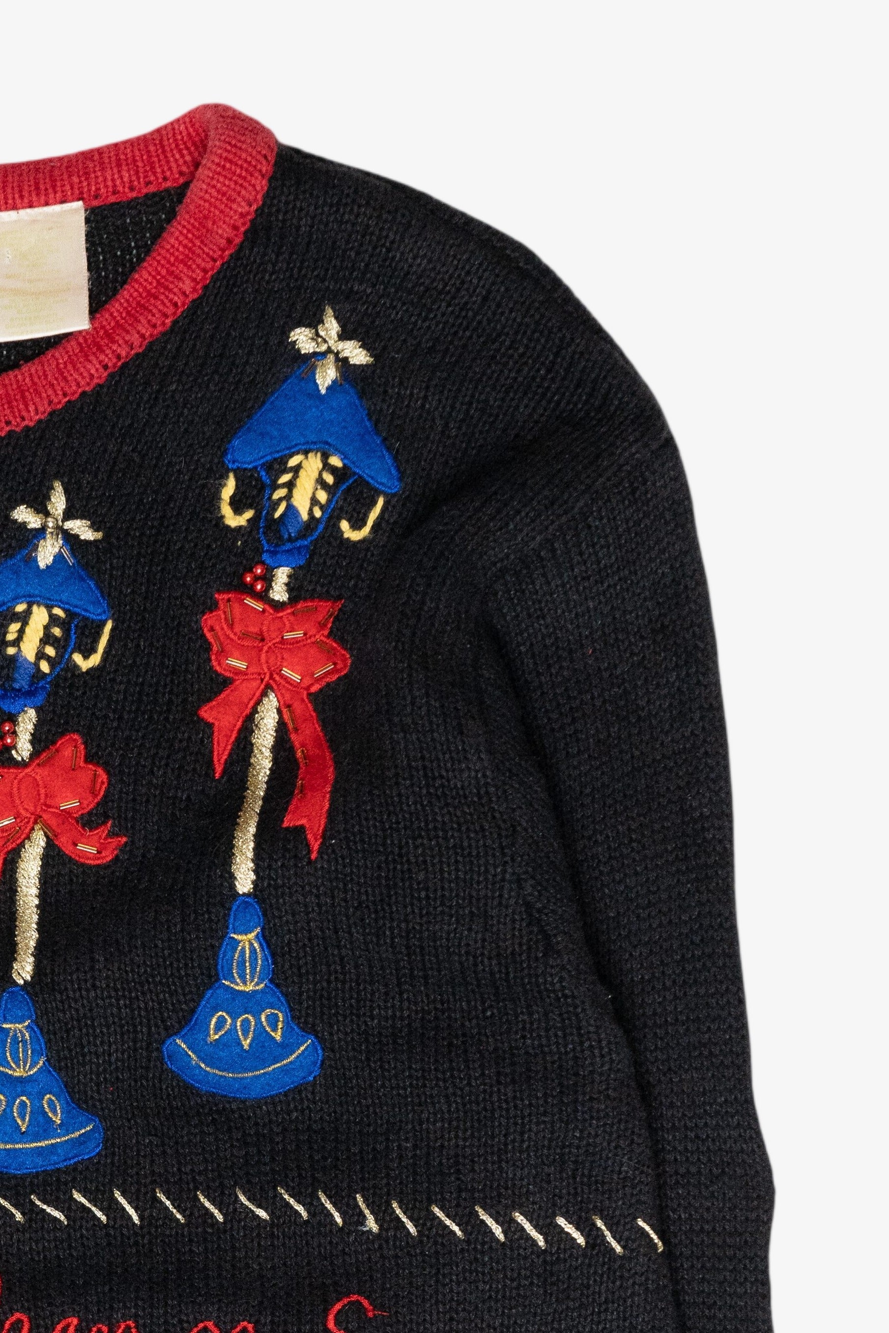 "Peace on Earth" Icons Vintage Ugly Christmas Sweater (1990s)