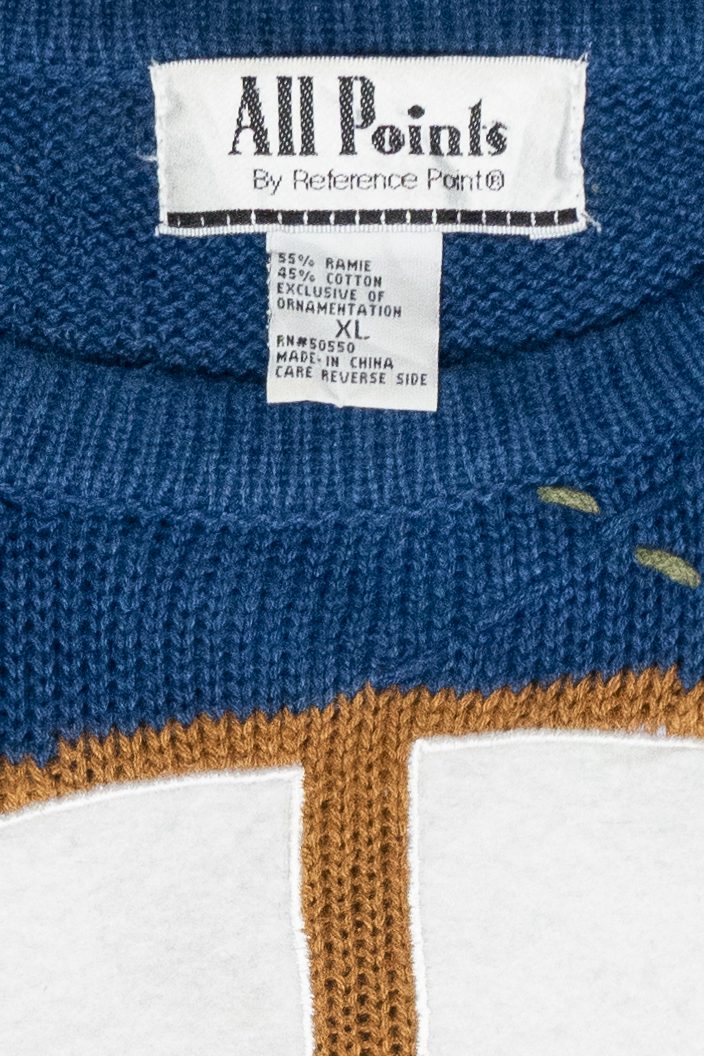 Cozy Window Vintage Ugly Christmas Sweater (2000s)