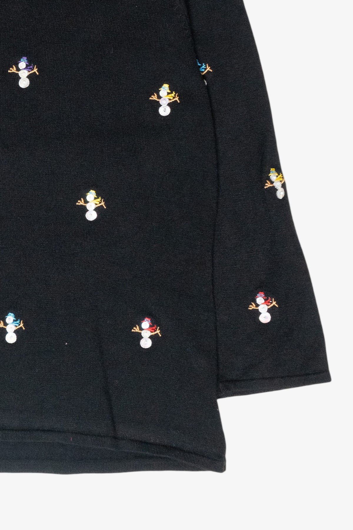 Mini Snowmen Vintage Ugly Christmas Pullover (2000s)
