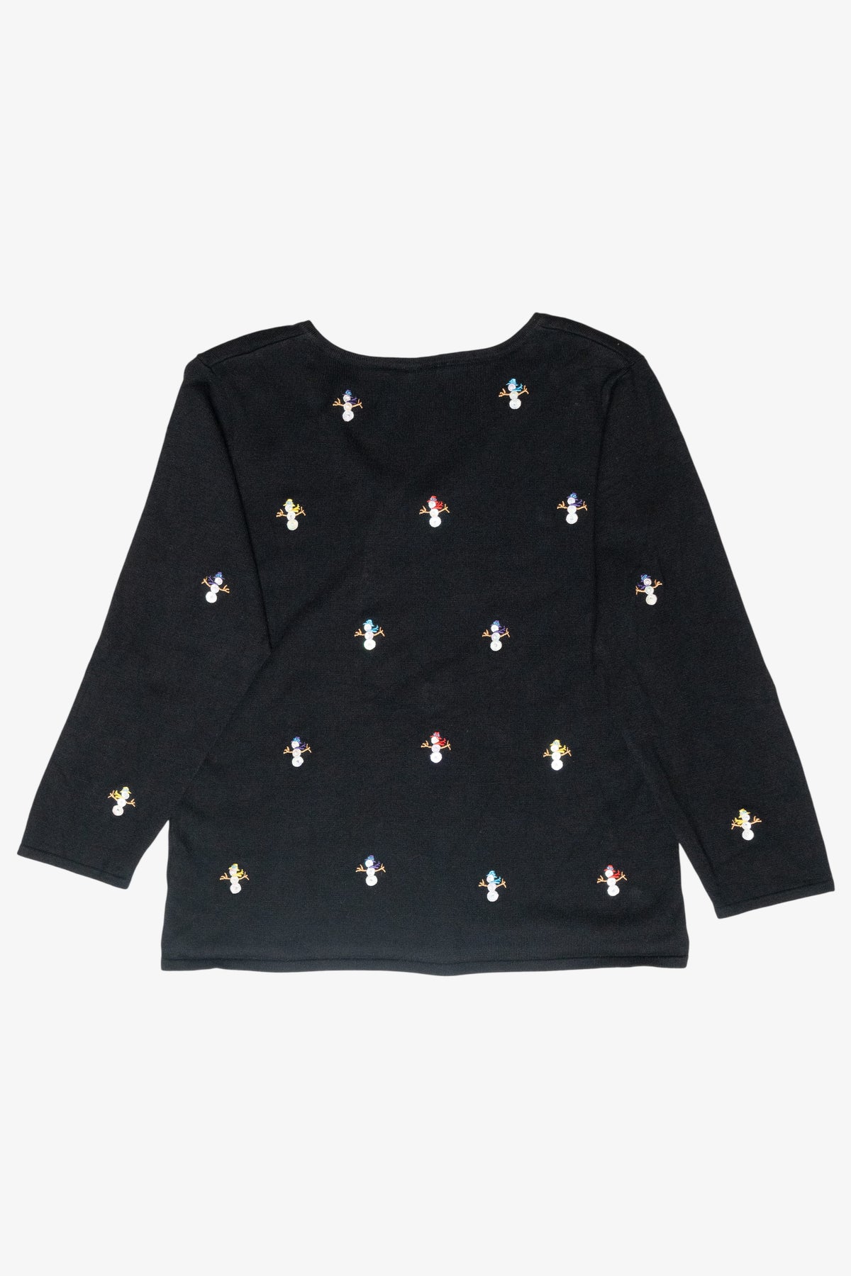 Mini Snowmen Vintage Ugly Christmas Pullover (2000s)