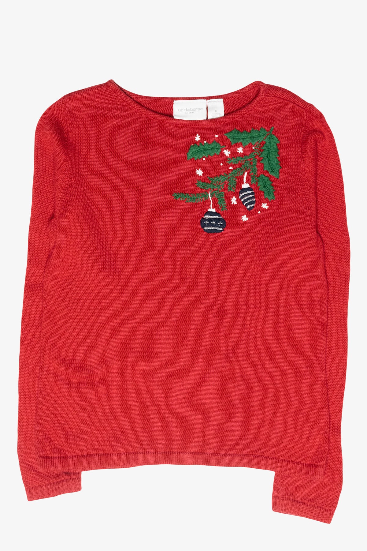 Ornament Branch Vintage Ugly Christmas Sweater (2000s)
