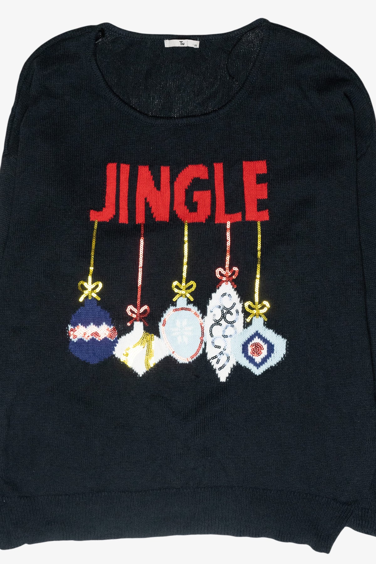 Jingle Ornaments Recycled Ugly Christmas Sweater (2010s)