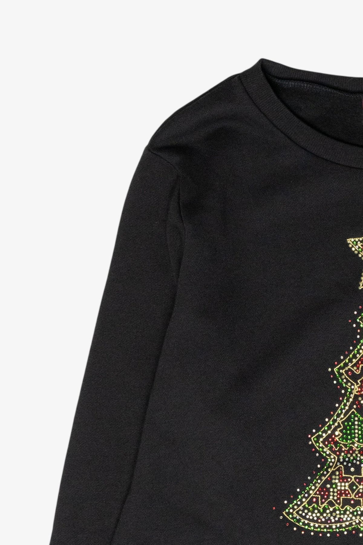 Sparkle Tree Recycled Ugly Christmas Sweater (2010s)