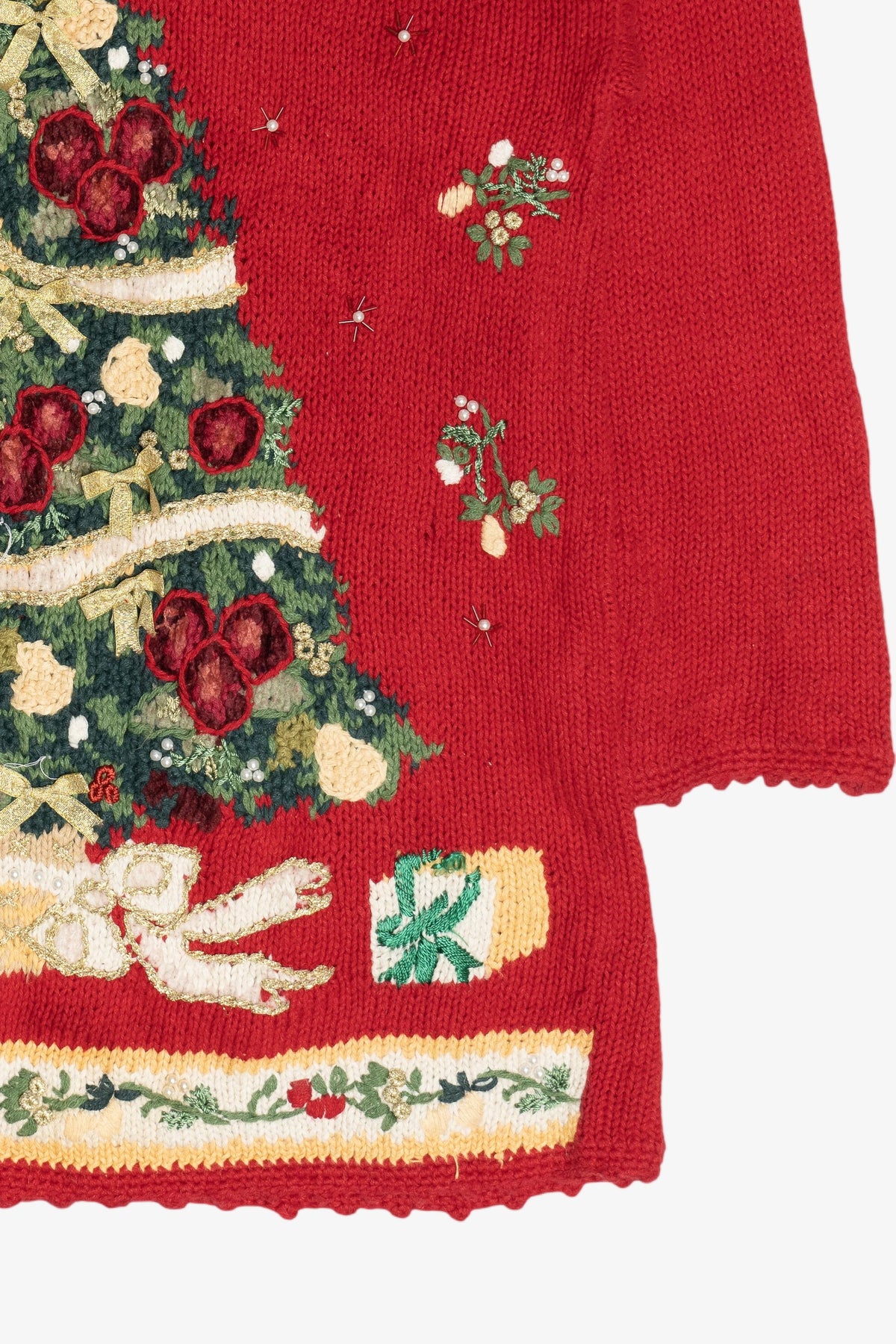 Vintage Tiara International Holiday Tree Ugly Christmas Sweater (1990s)