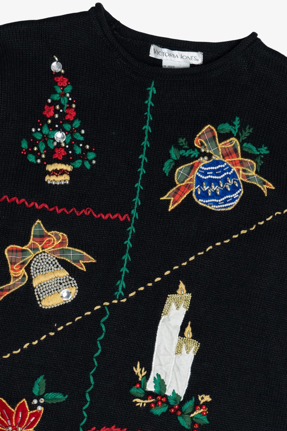 Vintage Victoria Jones Ugly Christmas Sweater (1980s)