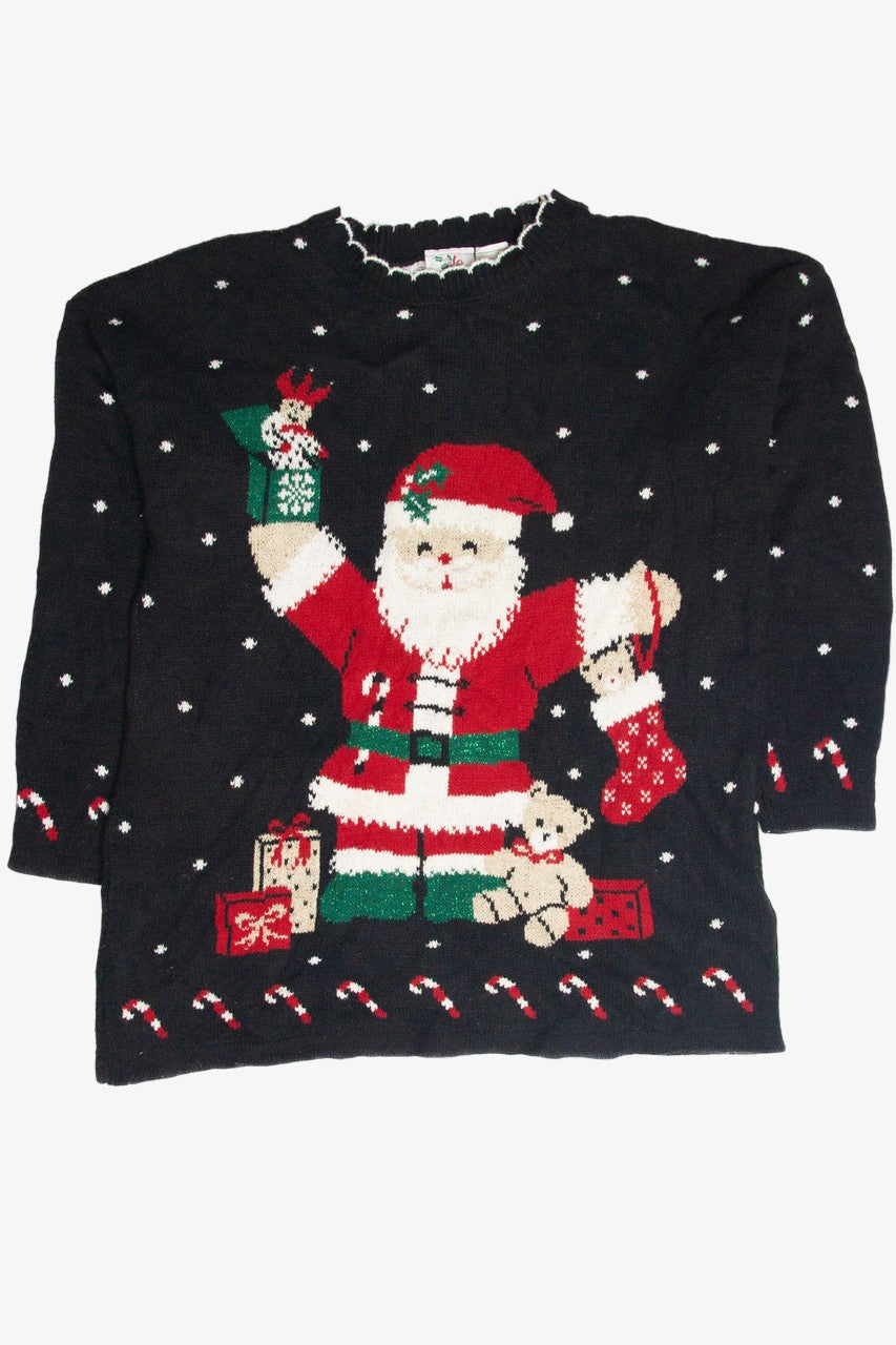 Vintage Black Ugly Christmas Pullover 63342