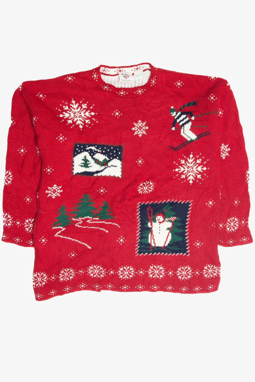 Vintage Red Ugly Christmas Pullover 63389