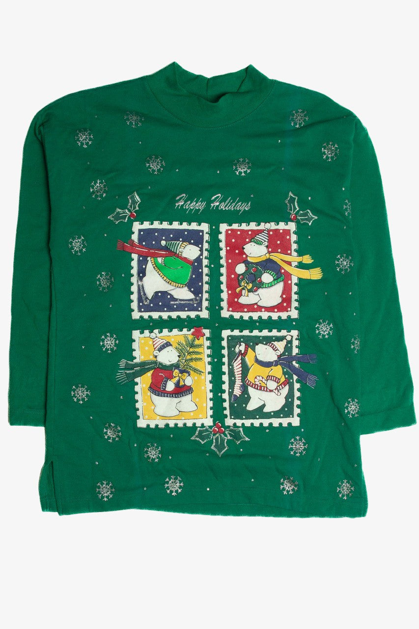 Vintage Green Christmas Sweatshirt 62488
