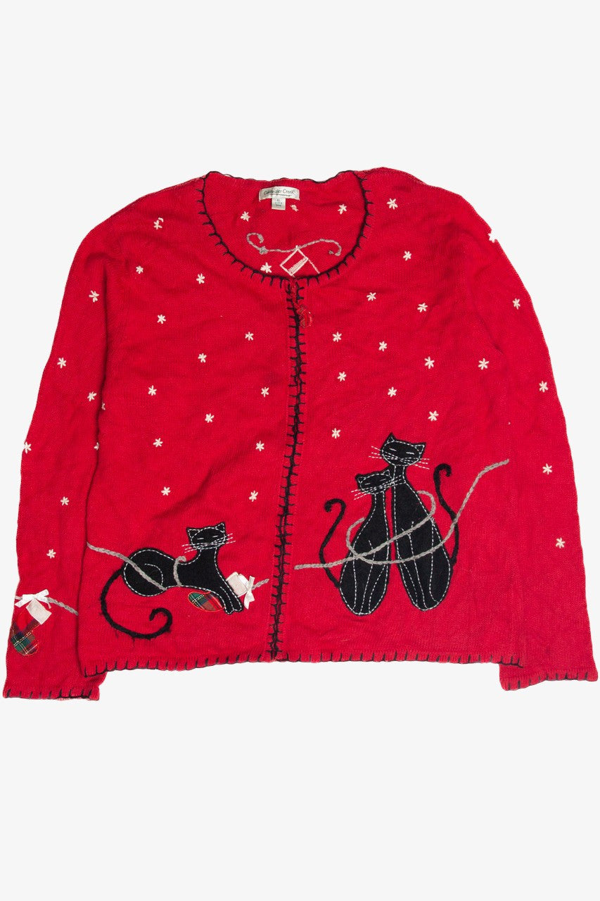 Vintage Red Ugly Christmas Cardigan 63408